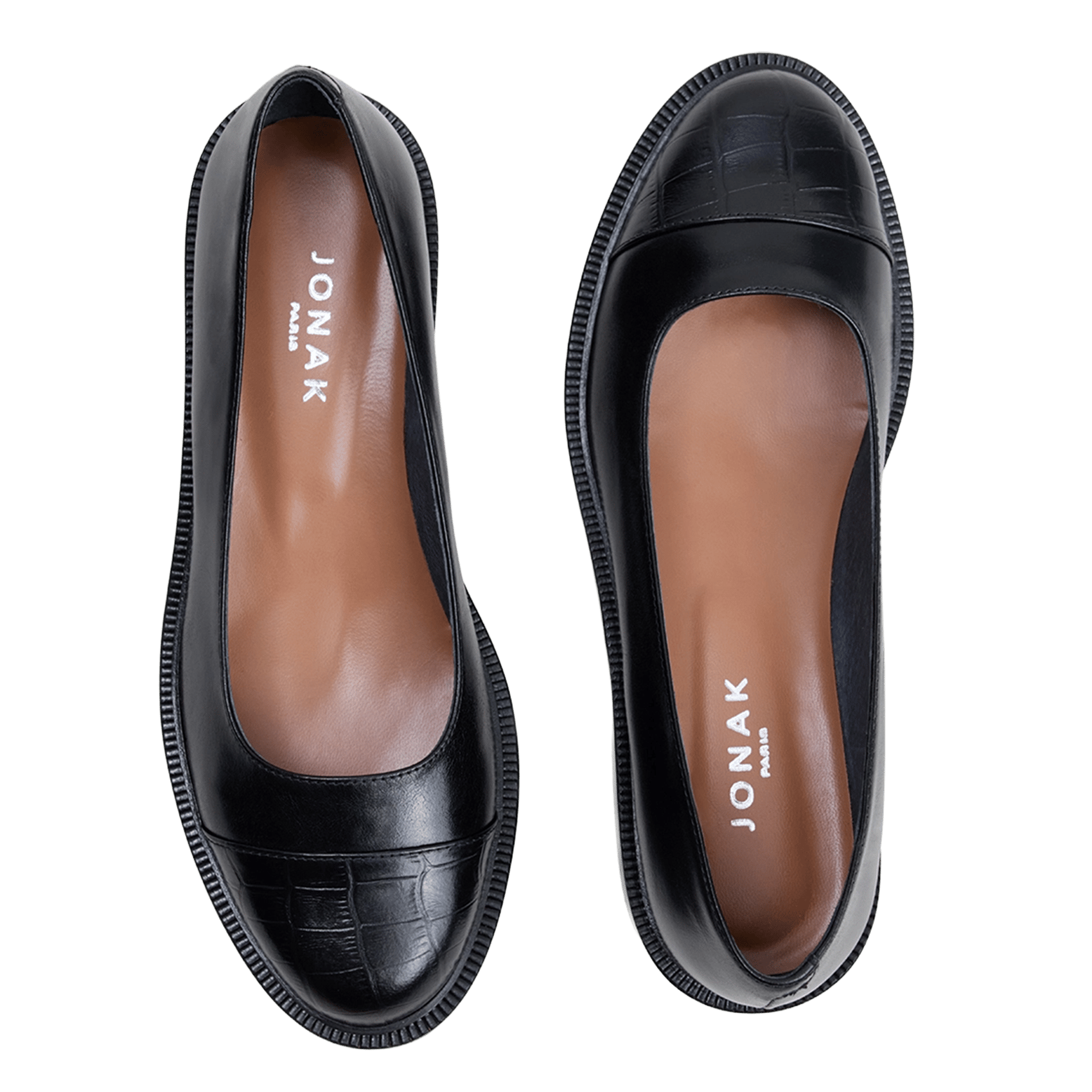 Ballerines en cuir JONAK Noir