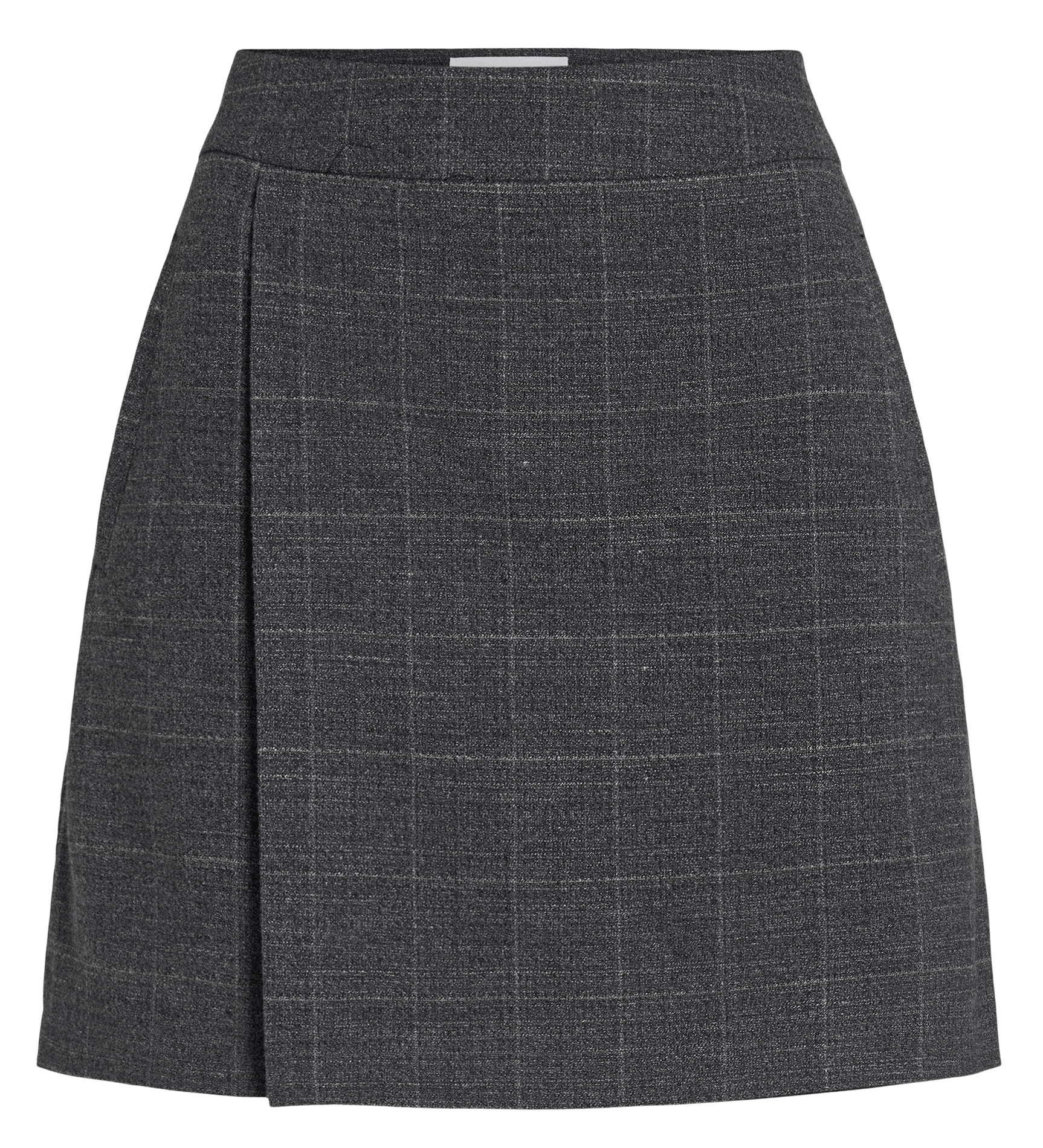 Korte, straight-fit ruitjesrok ROUGE EDIT Grijs