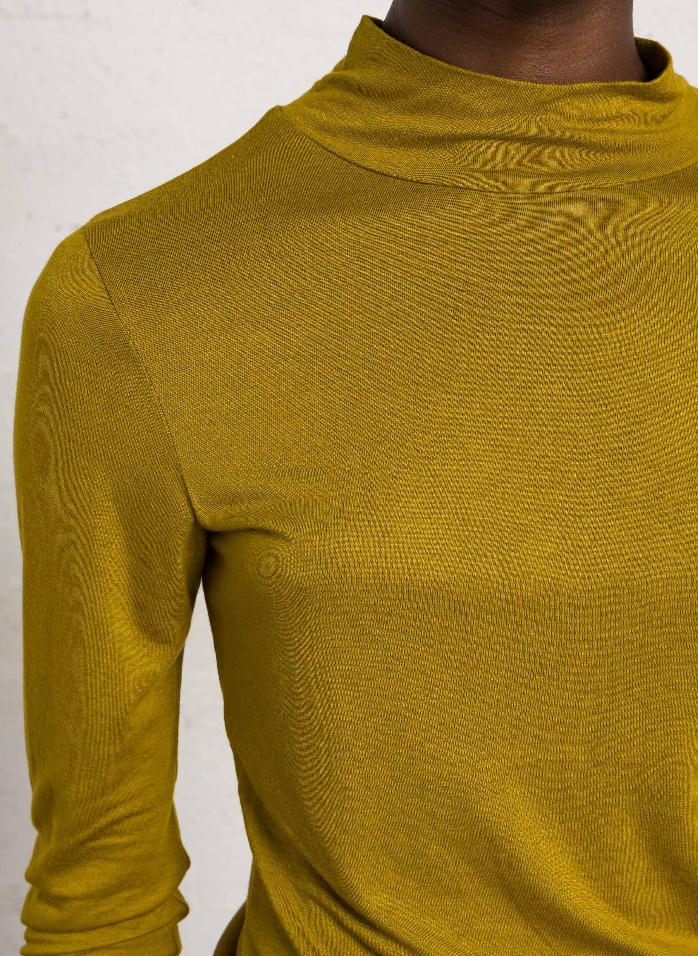 Long-sleeve high neck t-shirt NICE THINGS Green