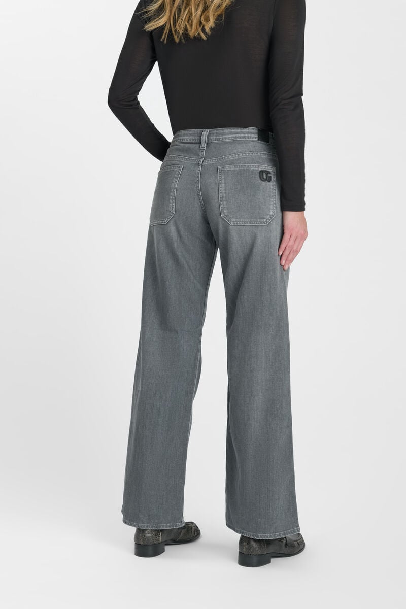 Jeans loose, large wide leg , longueur 34 LE TEMPS DES CERISES Gris