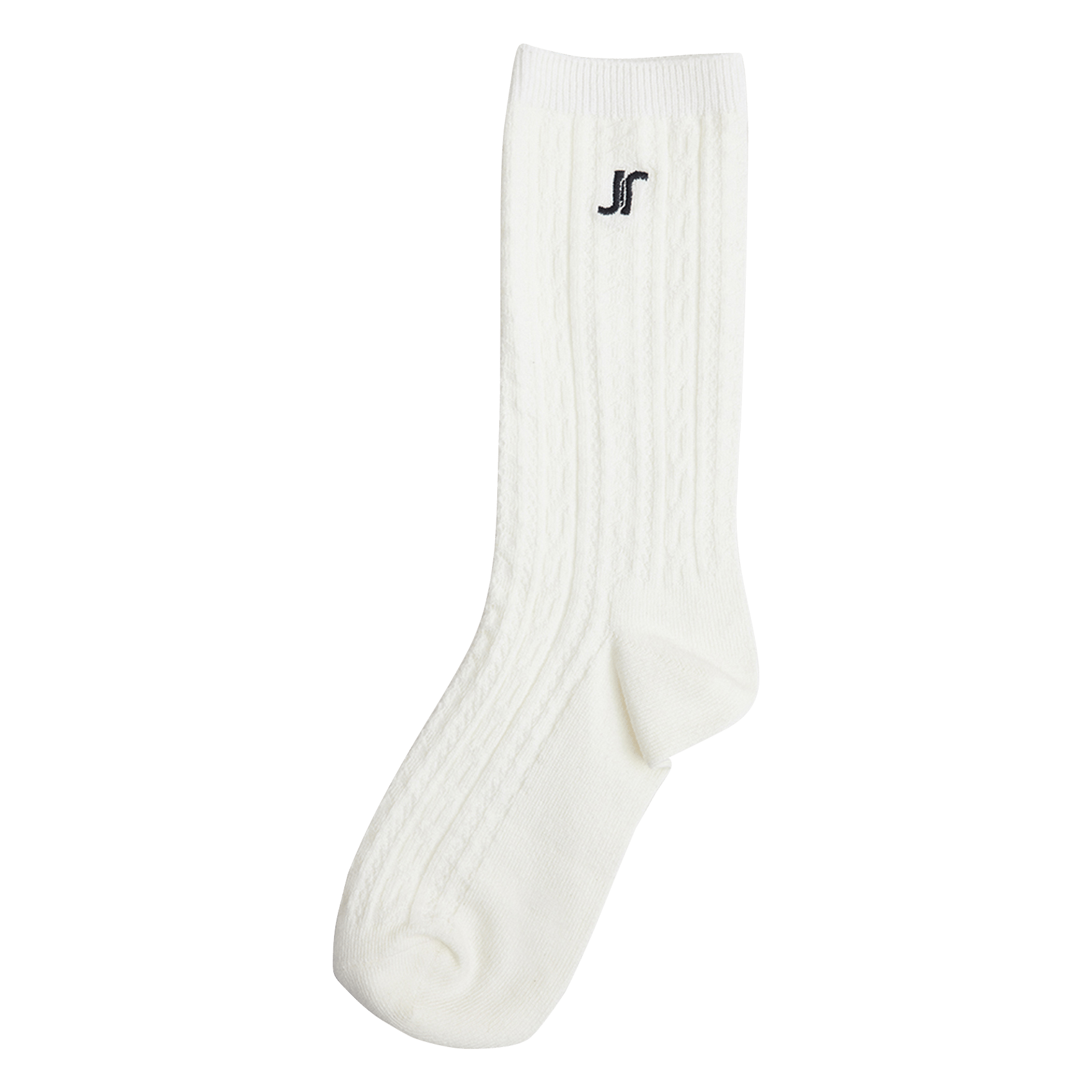 Braided socks with embroidered brand. JONAK