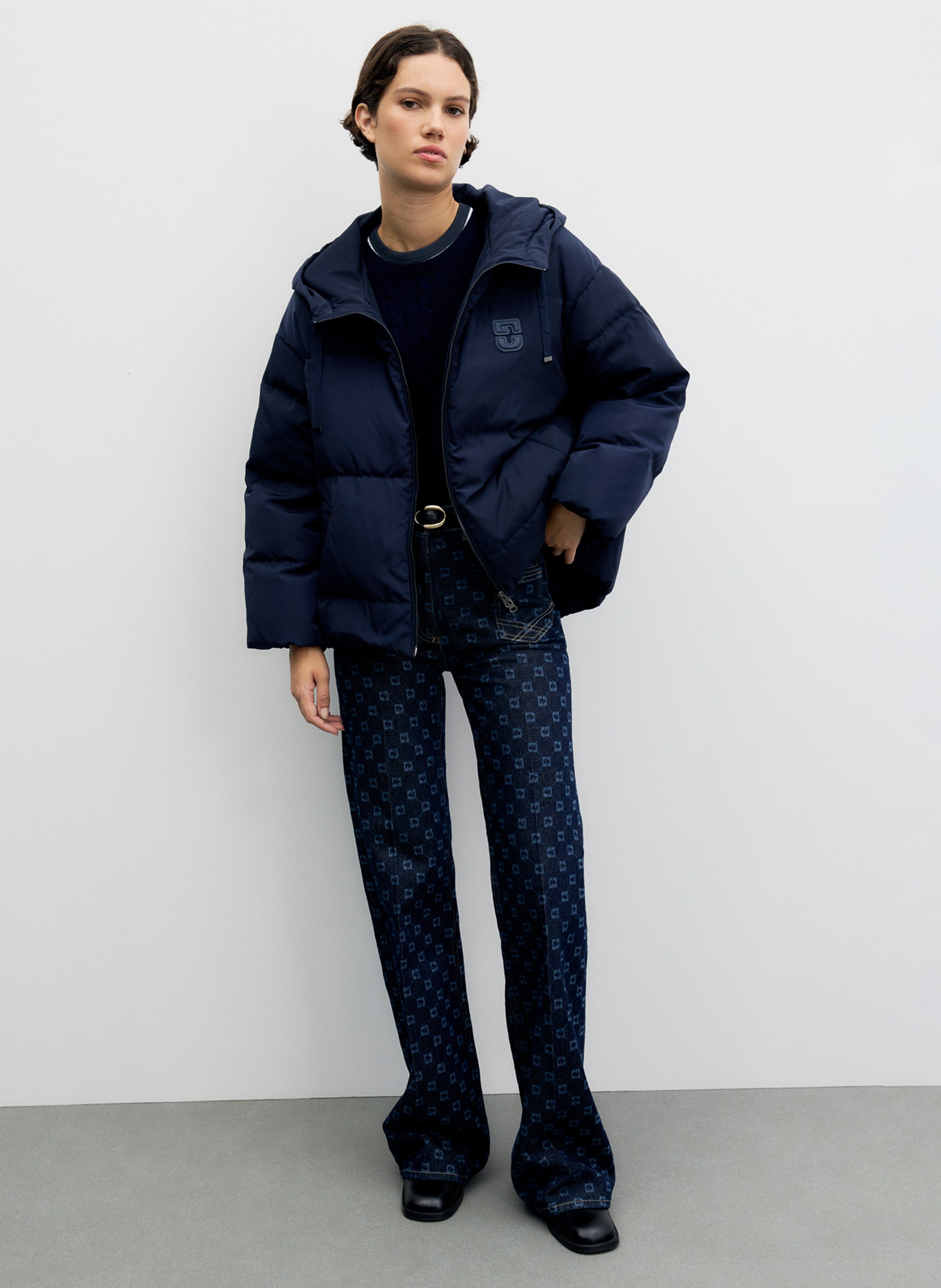 Kurze Daunenjacke mit Kapuze GERARD DAREL Blau
