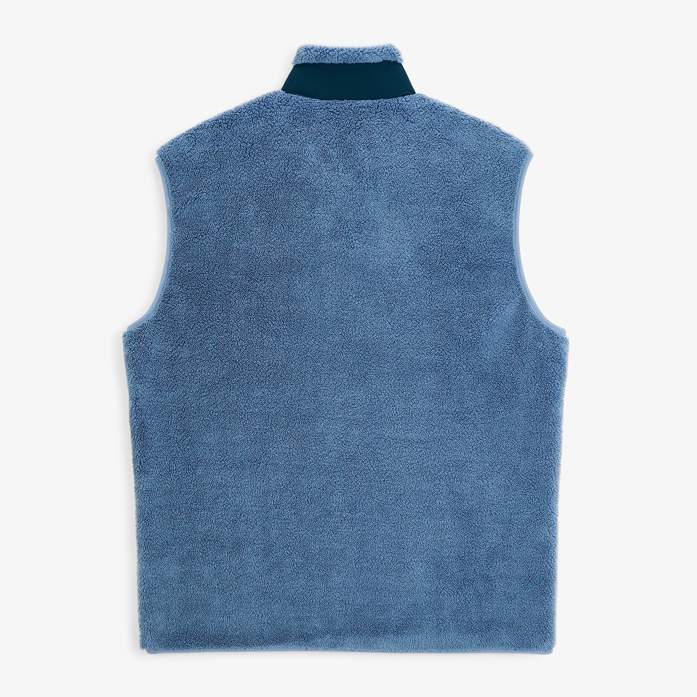 Sleeveless sherpa fleece gilet SERGE BLANCO Blue