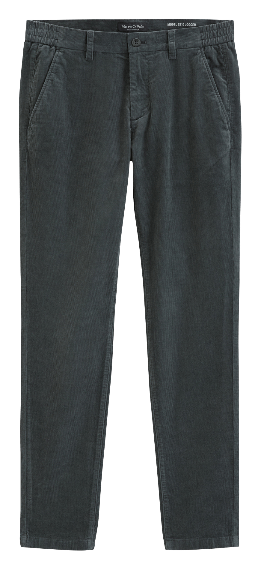 Hose mit geradem Bein aus Baumwollmischung MARC O'POLO Grau