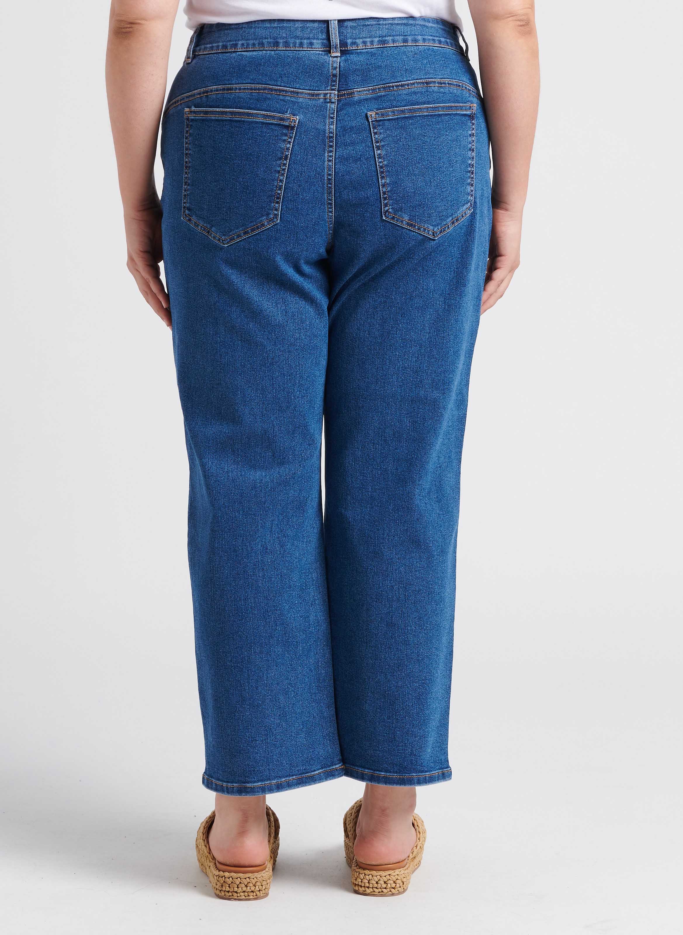 Rechte jeans | katoenblend EVOKED Jeans verschoten