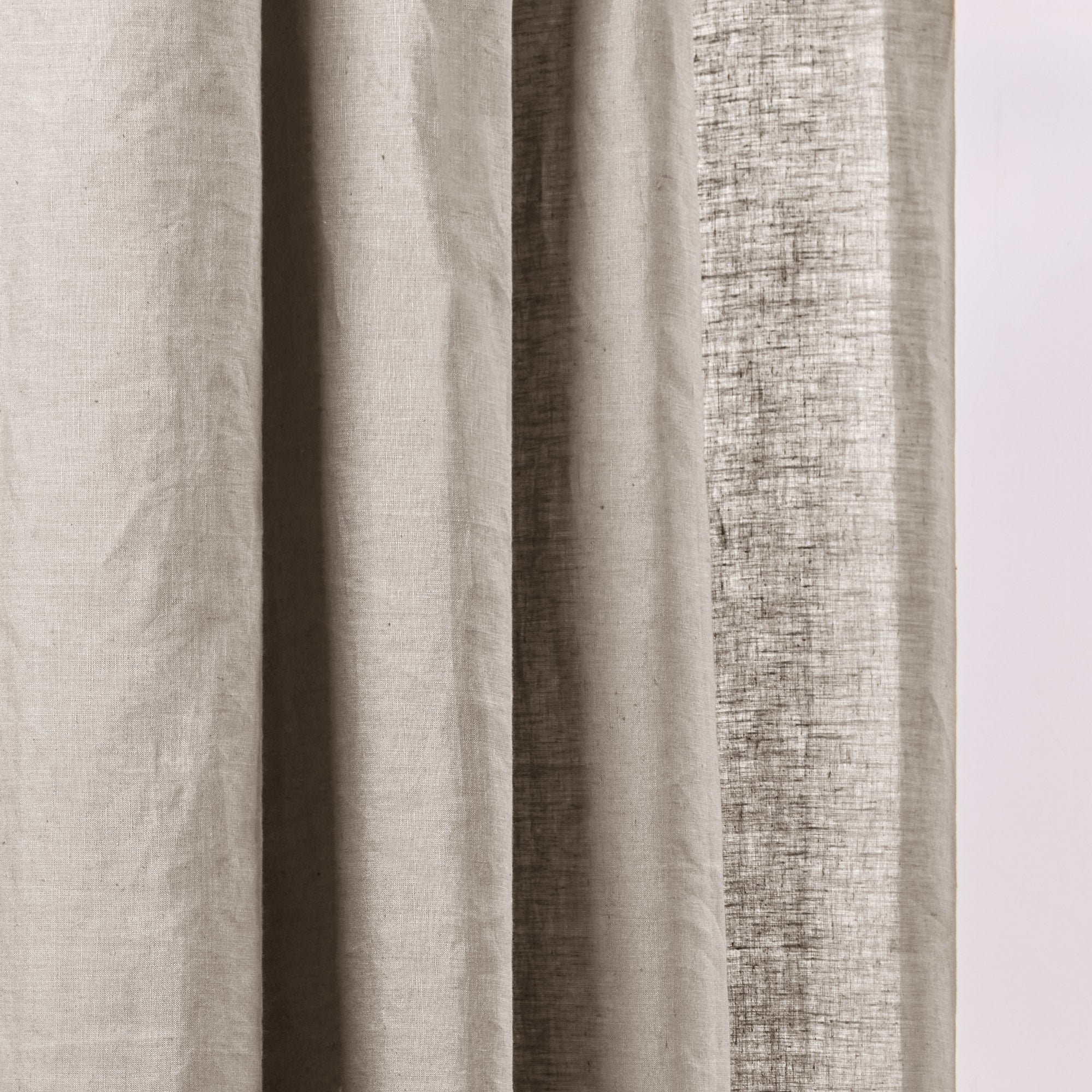 Curtain with black eyelets MADURA Beige