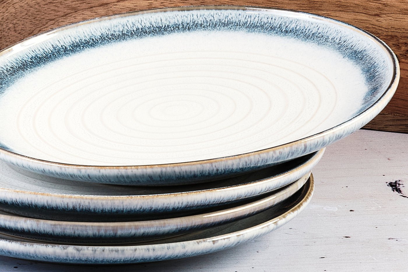 Cosmos plate ø21.5cm - 6 pieces - azure BJORN Blue