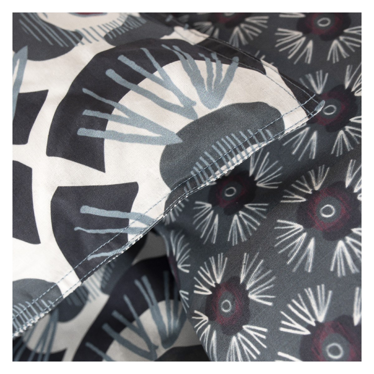 Printed cotton bedding set TODAY LINGE DE MAISON Blue