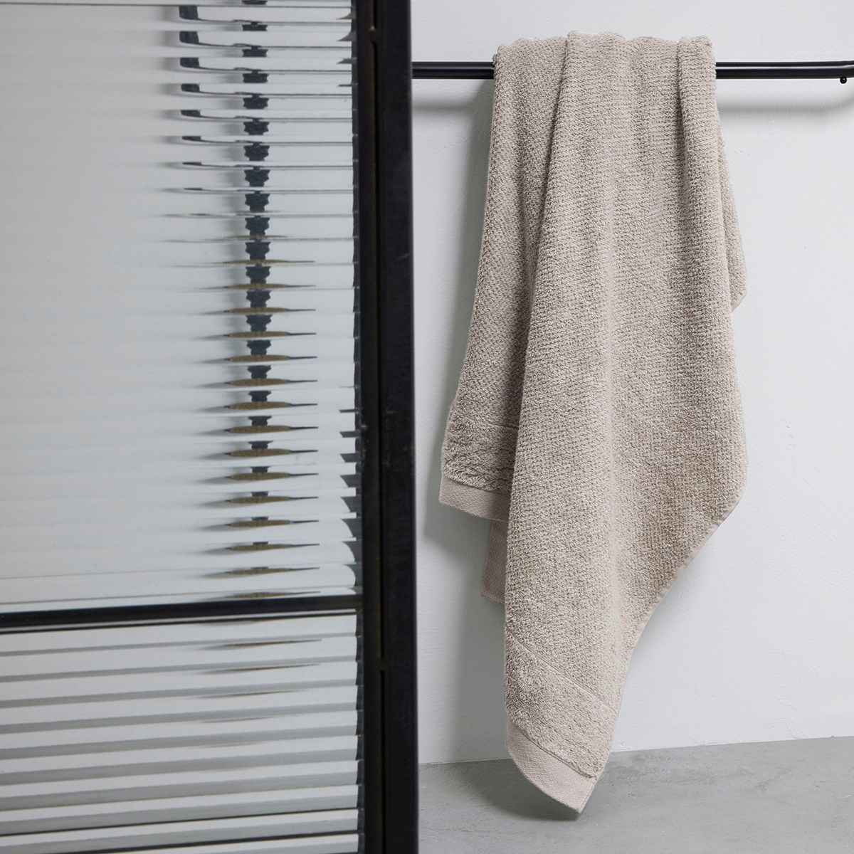 Solid color cotton bath towel TODAY LINGE DE MAISON Beige