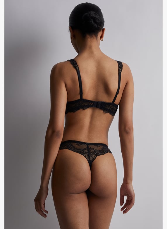 Amour Précieux Diamant black  push-up shell bra | Black by AUBADE Amour Précieux Diamant black  push-up shell bra Black