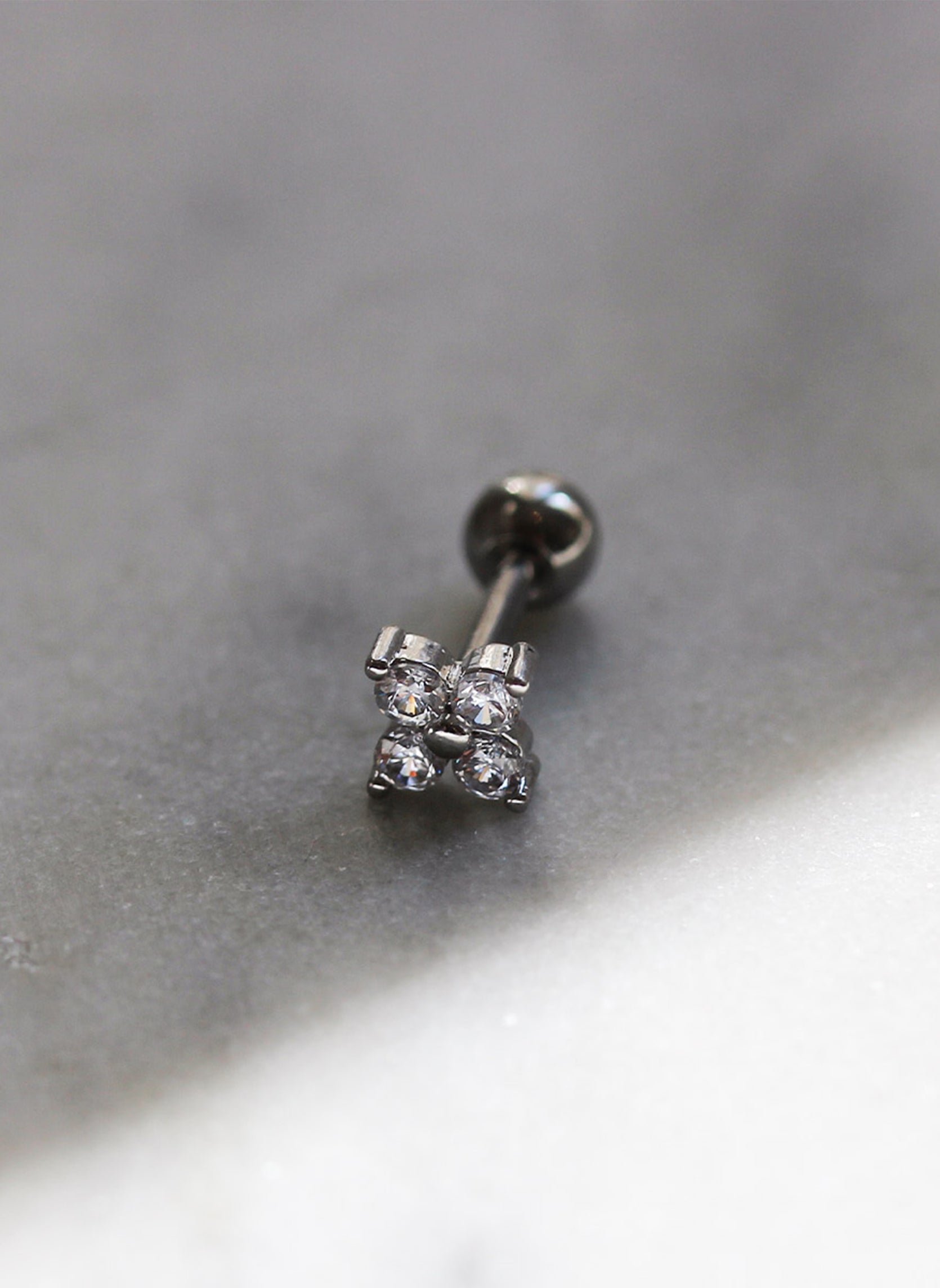 Piercing iva flower AEC Paris Silver