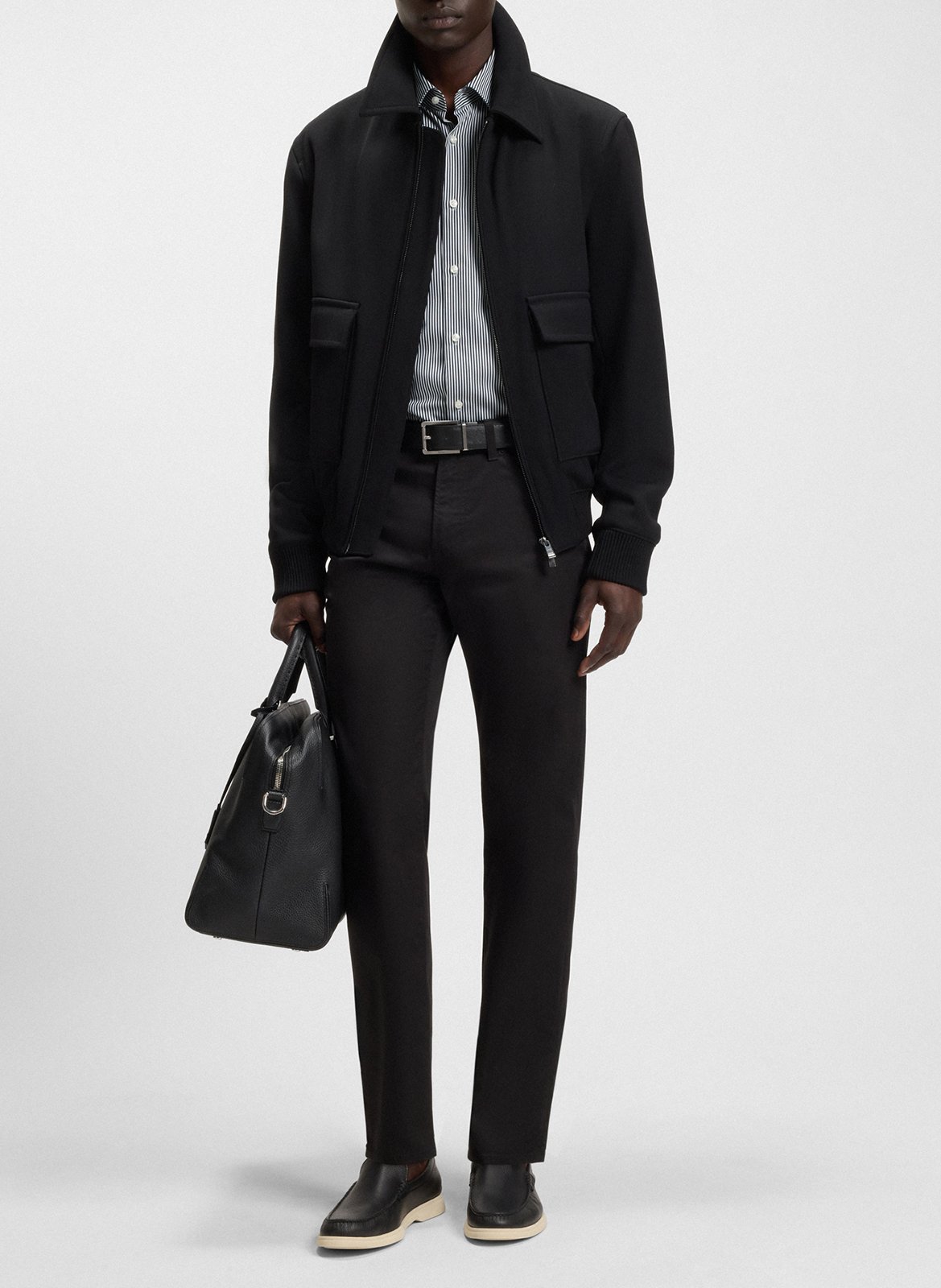 Cotton shirt BOSS Blue