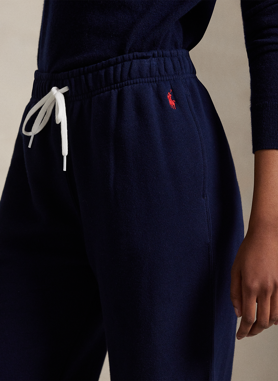 Jogging droit en coton mélangé POLO RALPH LAUREN Bleu