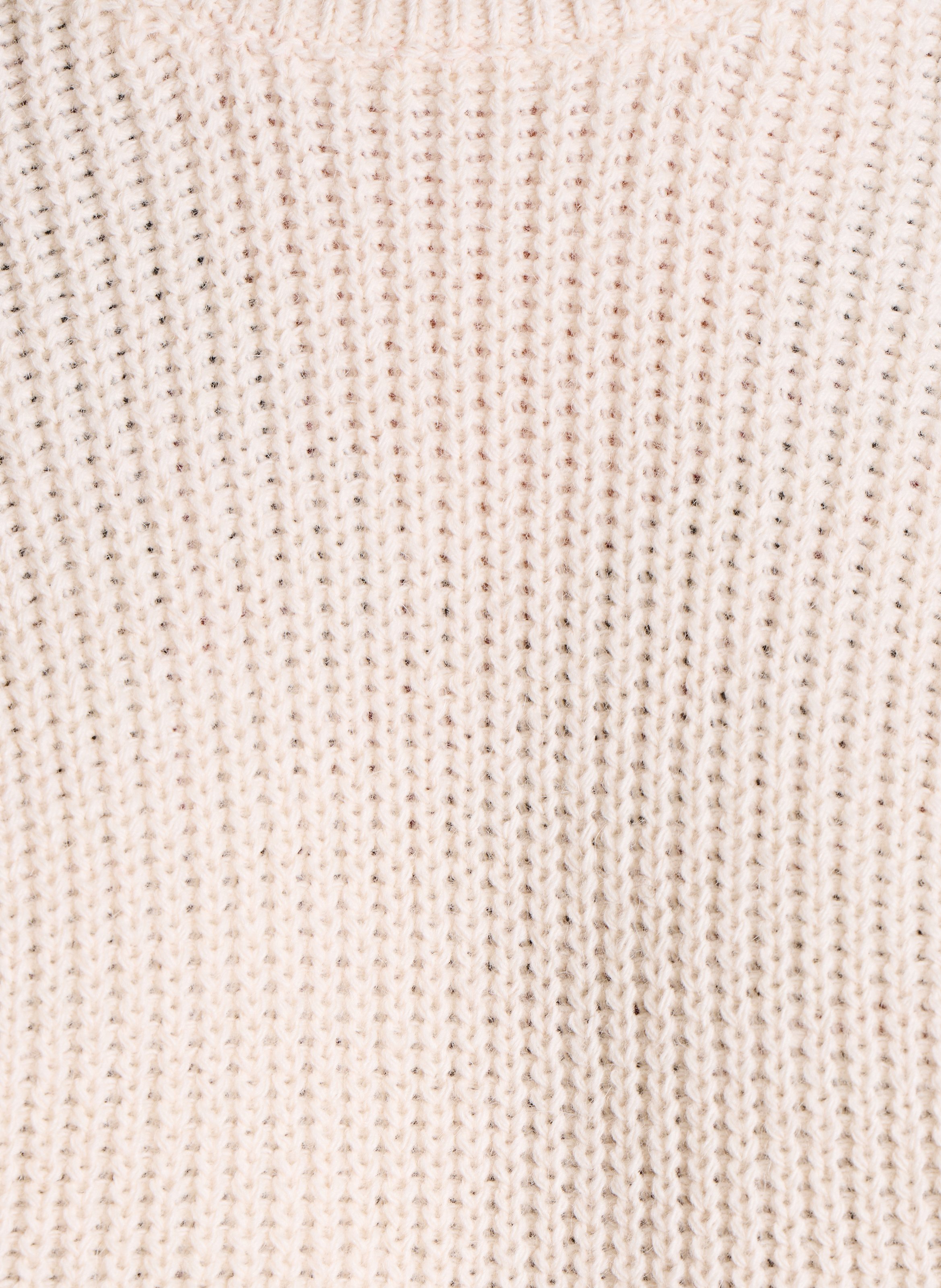 Kurzärmliger Pullover mit Rundhalsausschnitt LA FEE MARABOUTEE Weiss