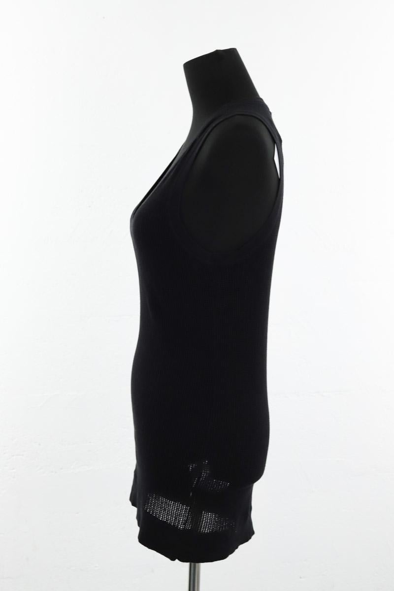 Sleeveless silk top LACOSTE - SECONDE MAIN Black