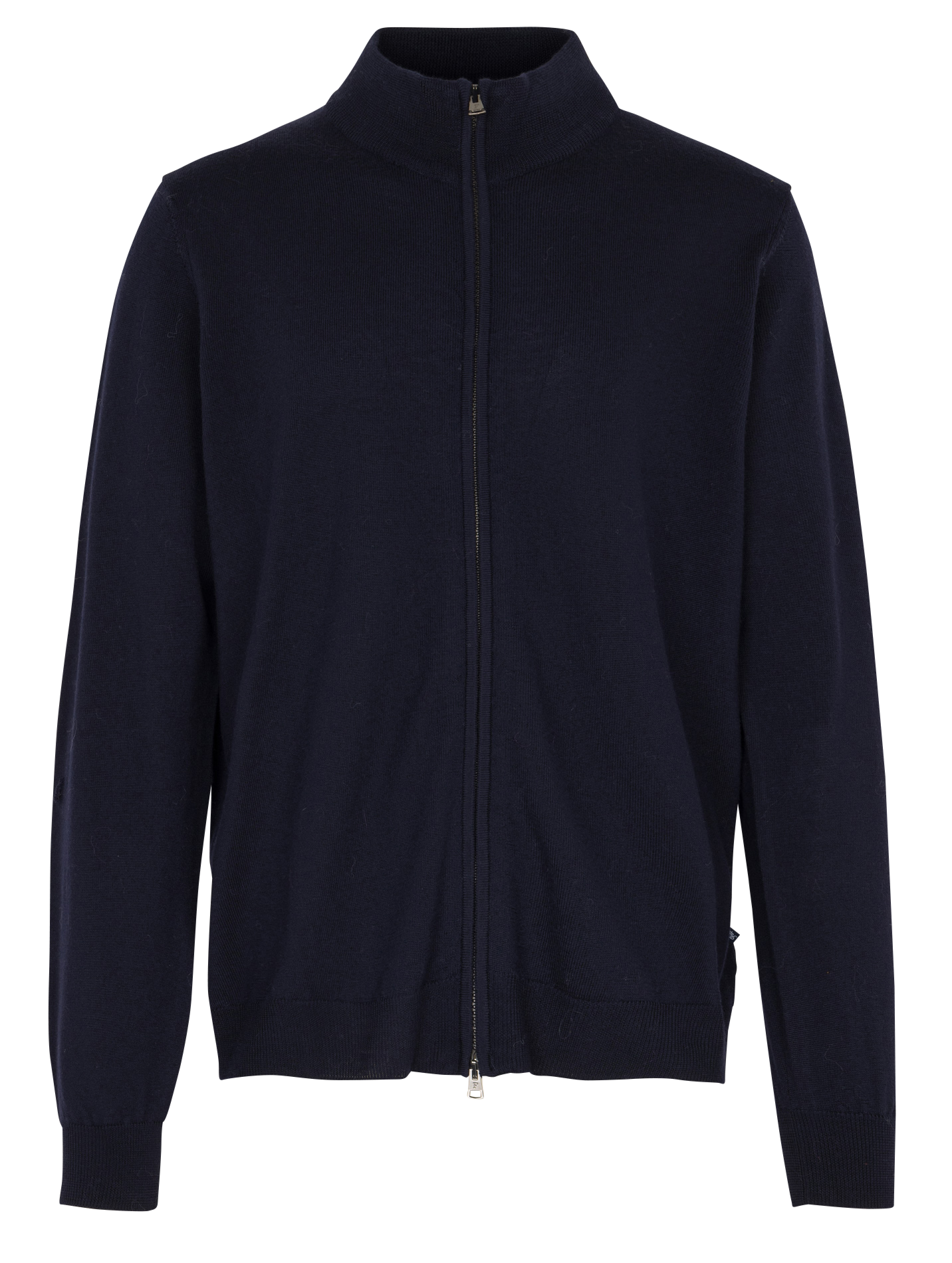 Gilet droit col montant en laine FACONNABLE Bleu