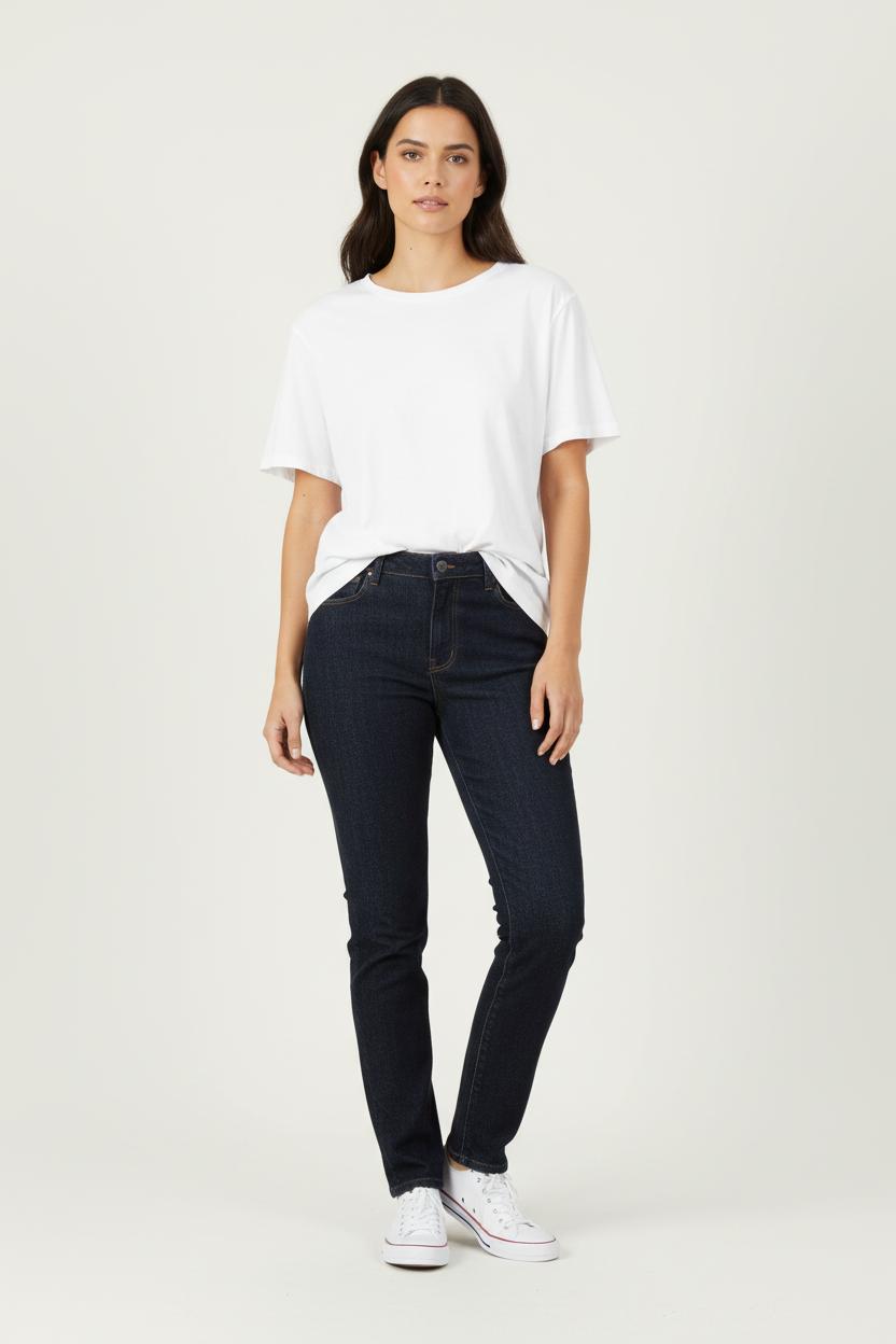 Cropped slim jeans with studs COMPTOIR DES COTONNIERS - Seconde main Blue