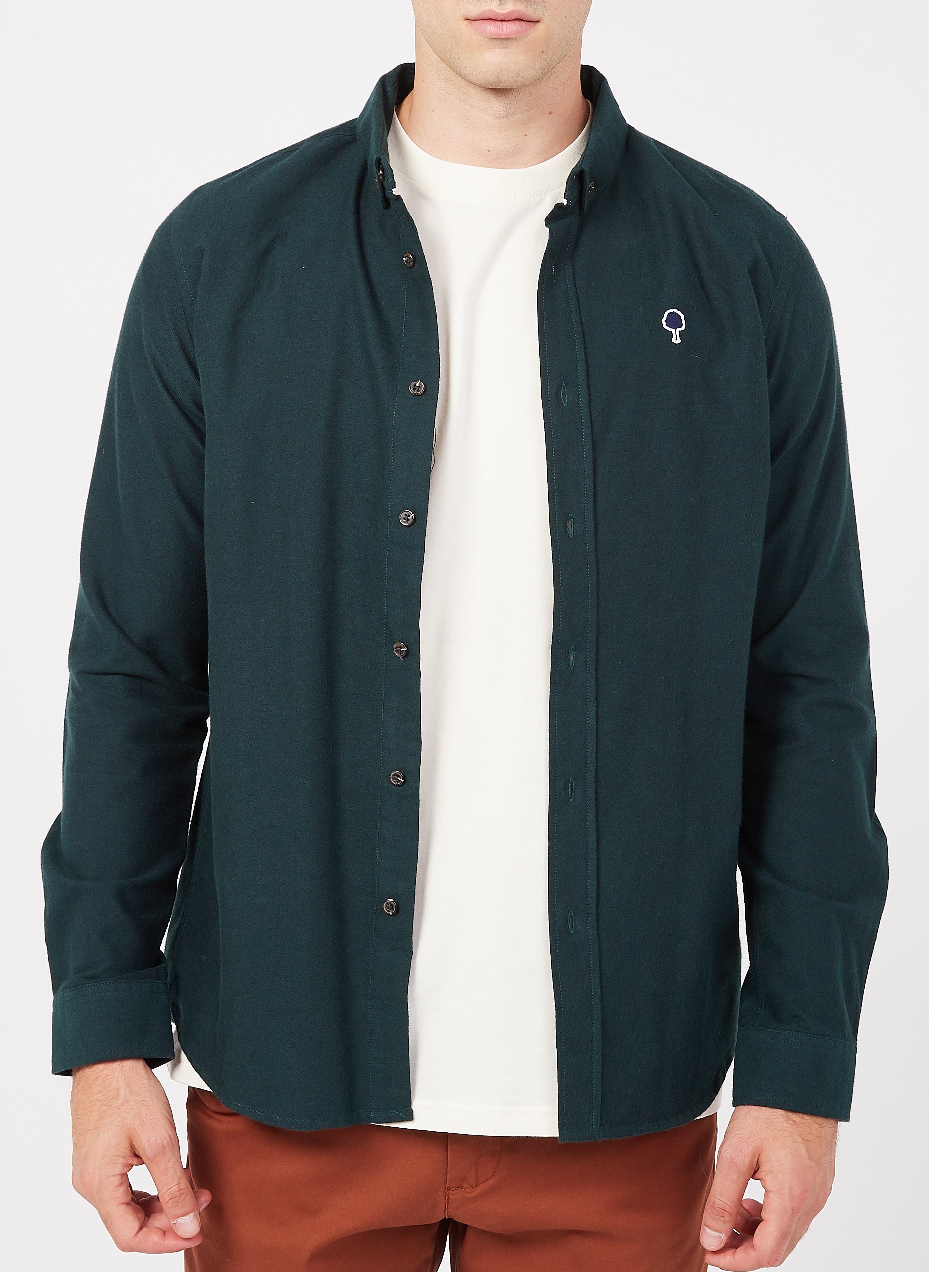 Organic cotton shirt with button-down collar FAGUO