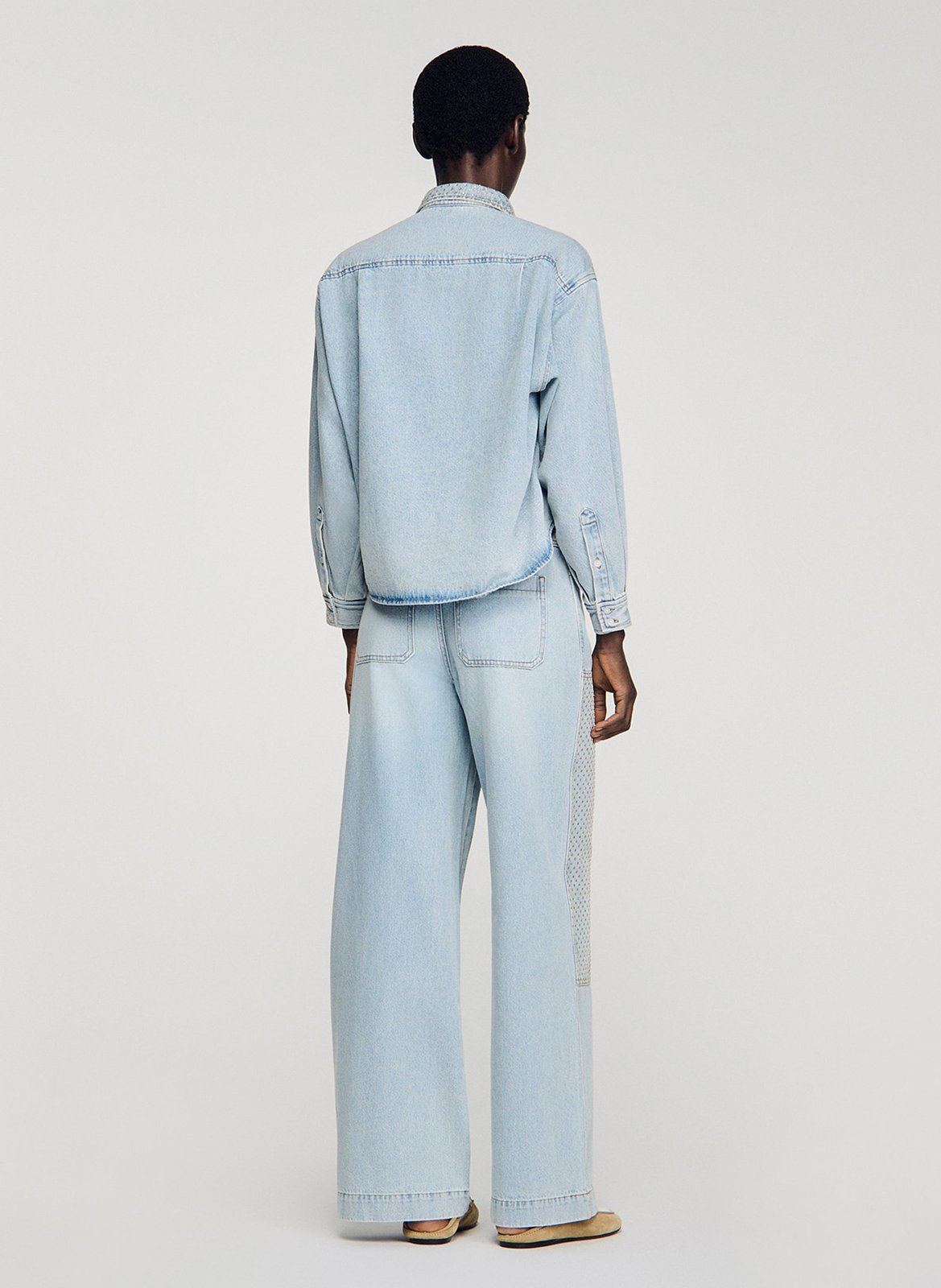 Spijkerblouse SANDRO Blauw