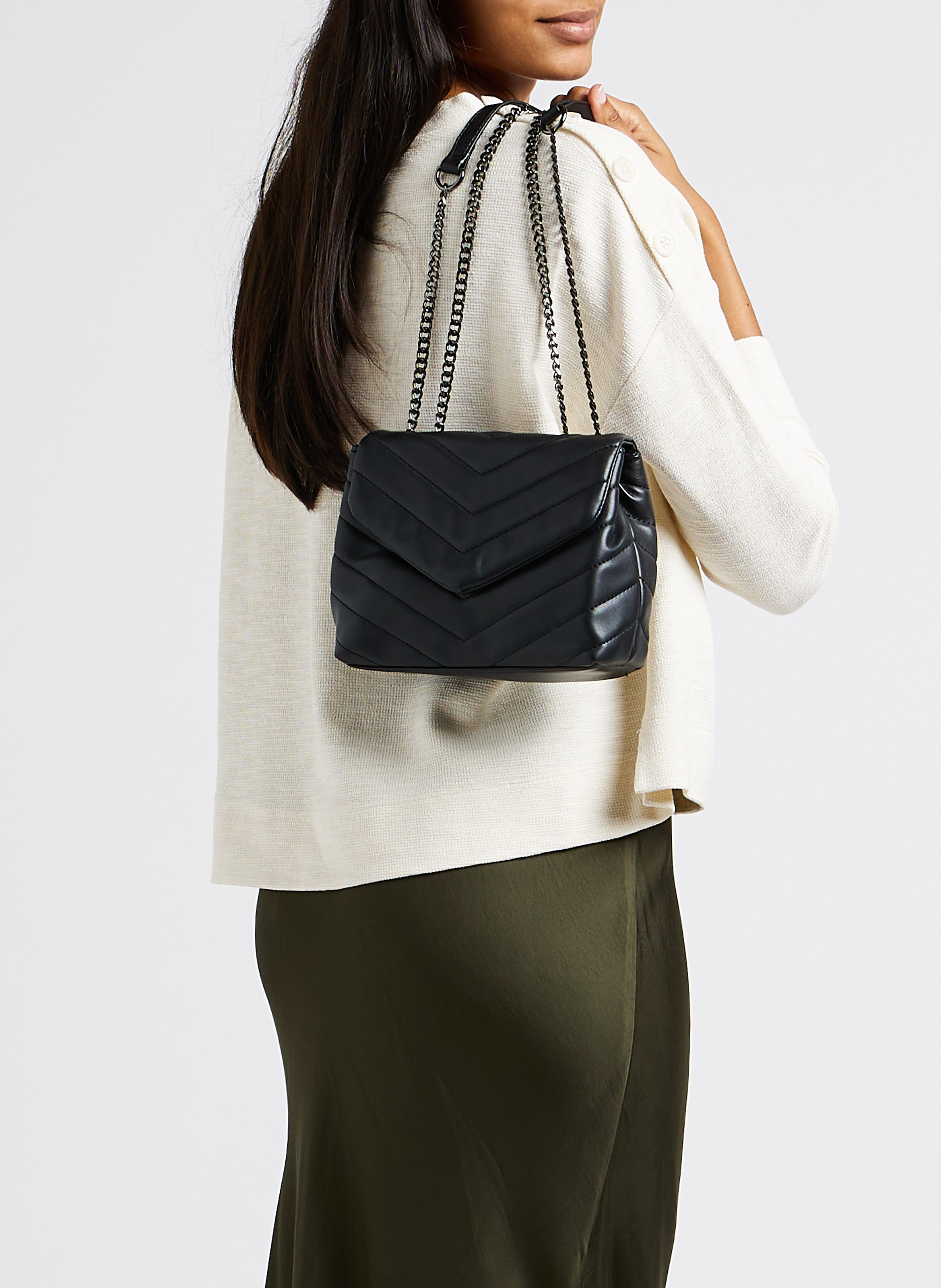 Quilted handbag AU PRINTEMPS PARIS Black