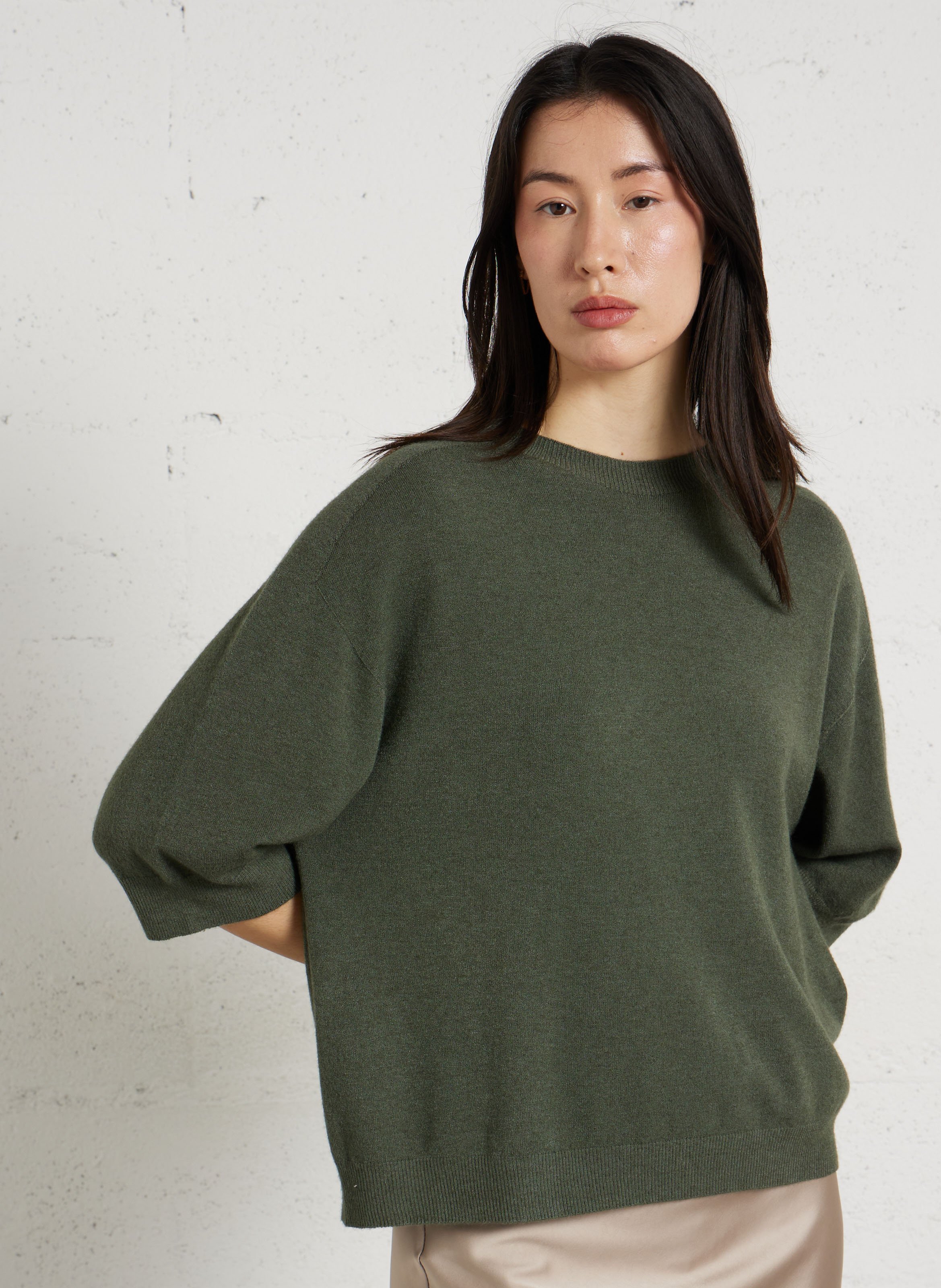 High-neck sweater IMPERIAL Khaki