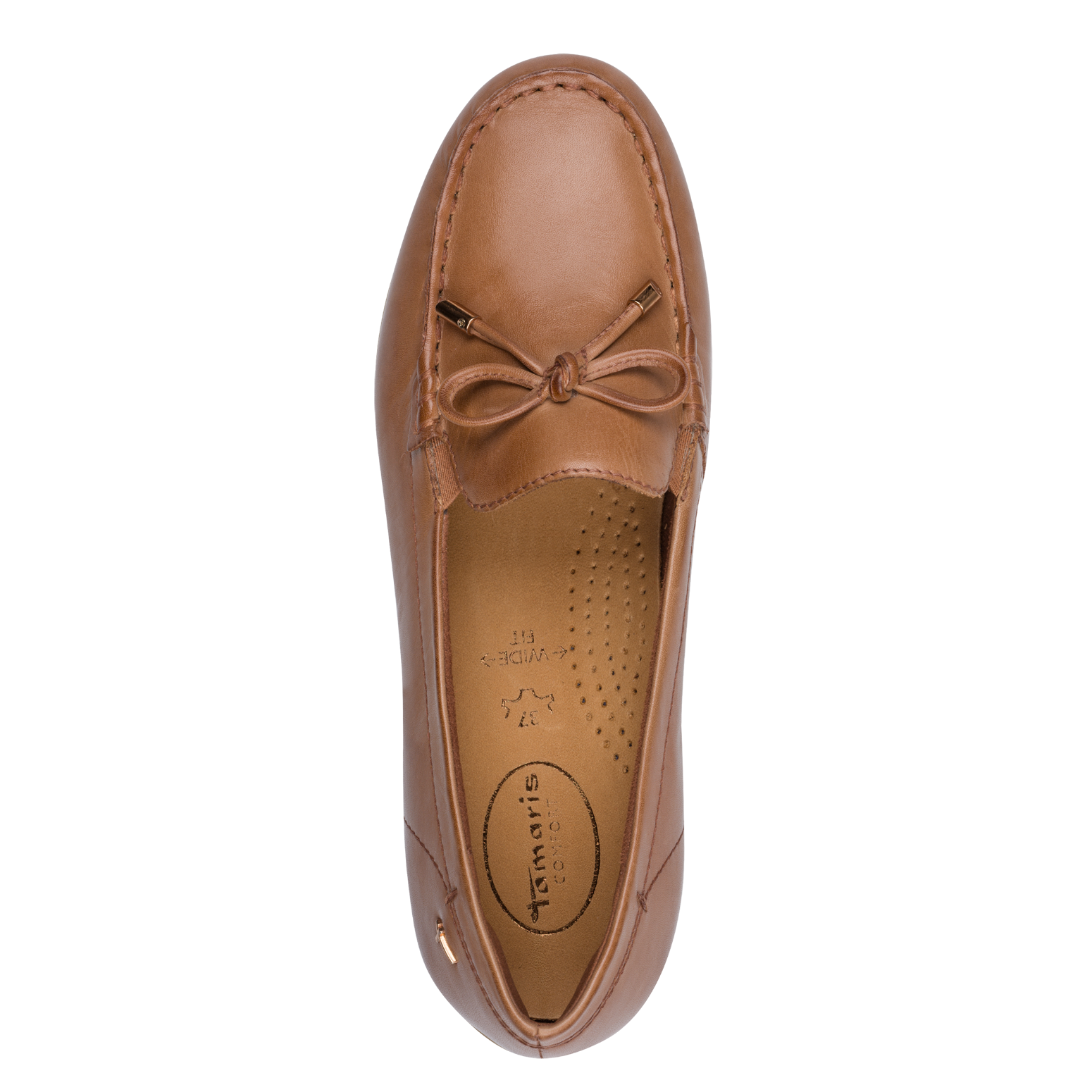 Leather loafers TAMARIS Brown