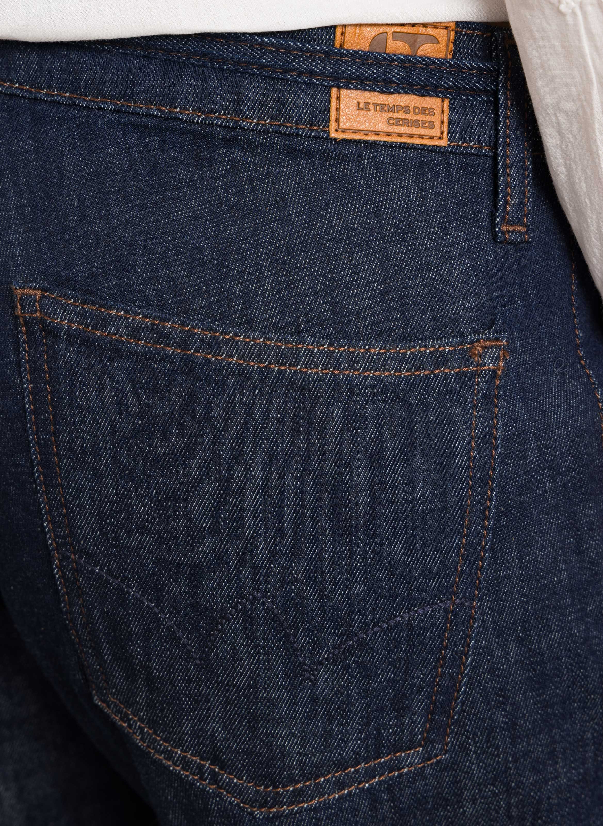 Gerade geschnittene Jeans aus Baumwoll-Mix LE TEMPS DES CERISES Blau