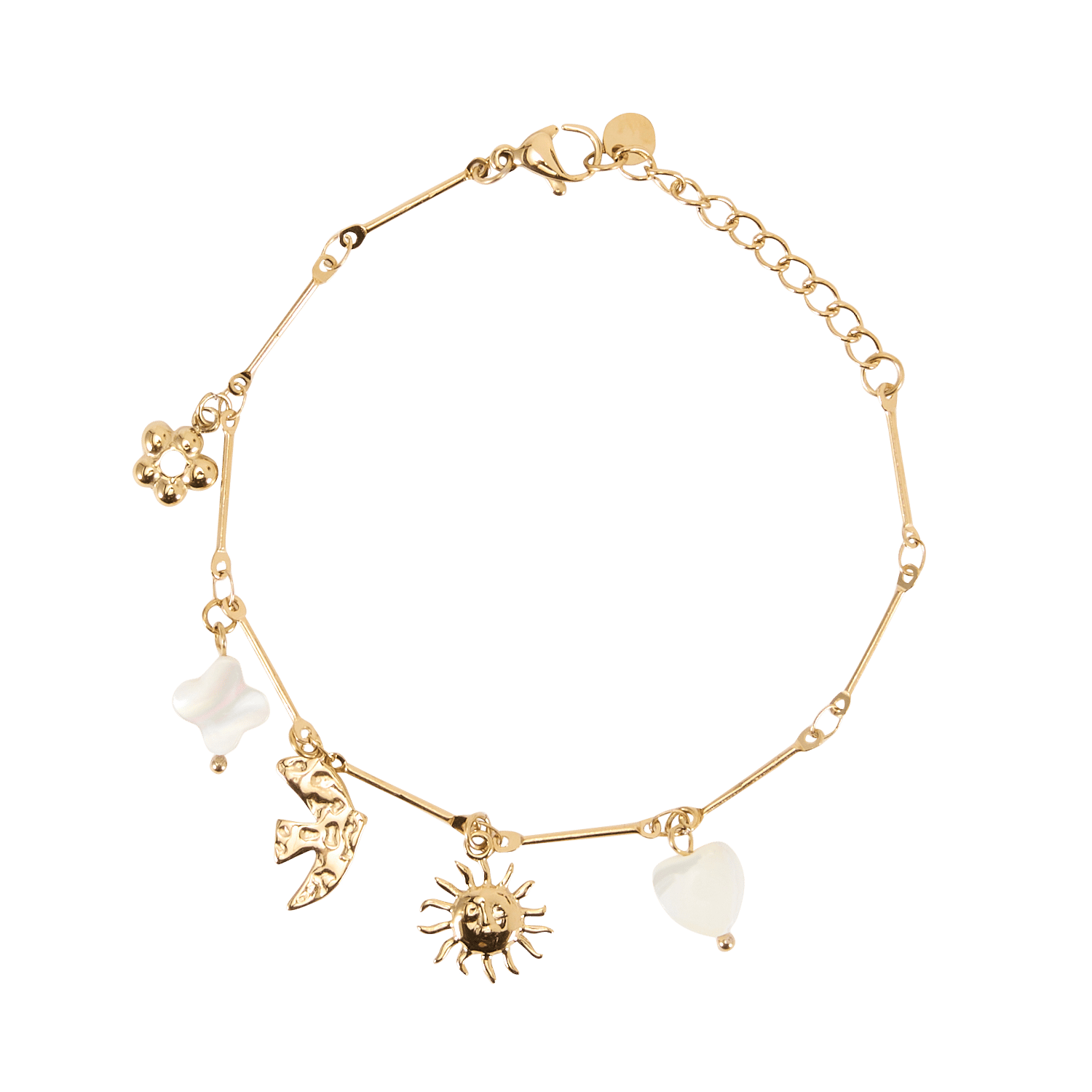 Mixed steel bracelet AU PRINTEMPS PARIS Golden