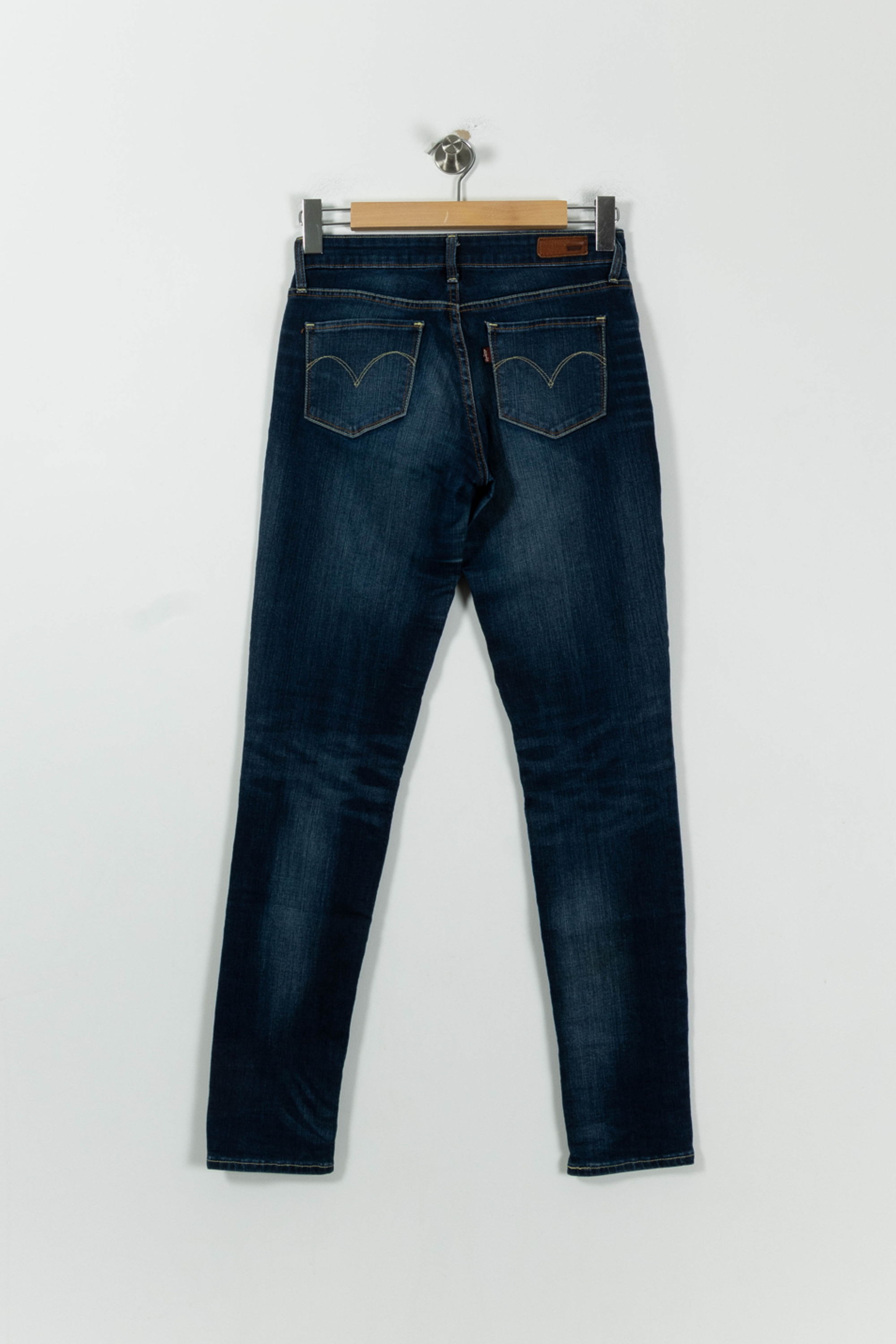 Cropped slim jeans with studs LEVI'S - Seconde main Blue