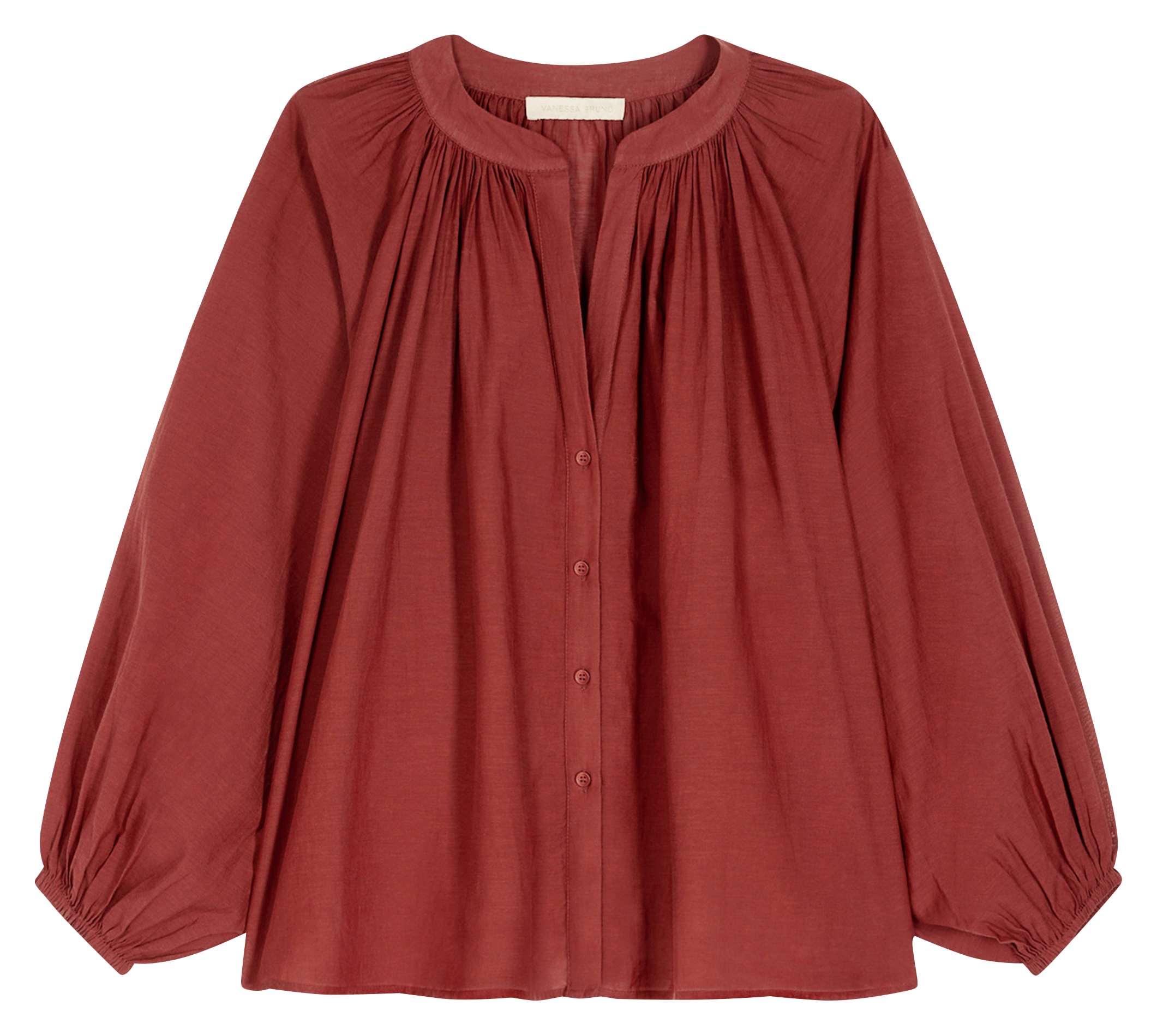 Blusa oversize in misto cotone VANESSA BRUNO Rosso