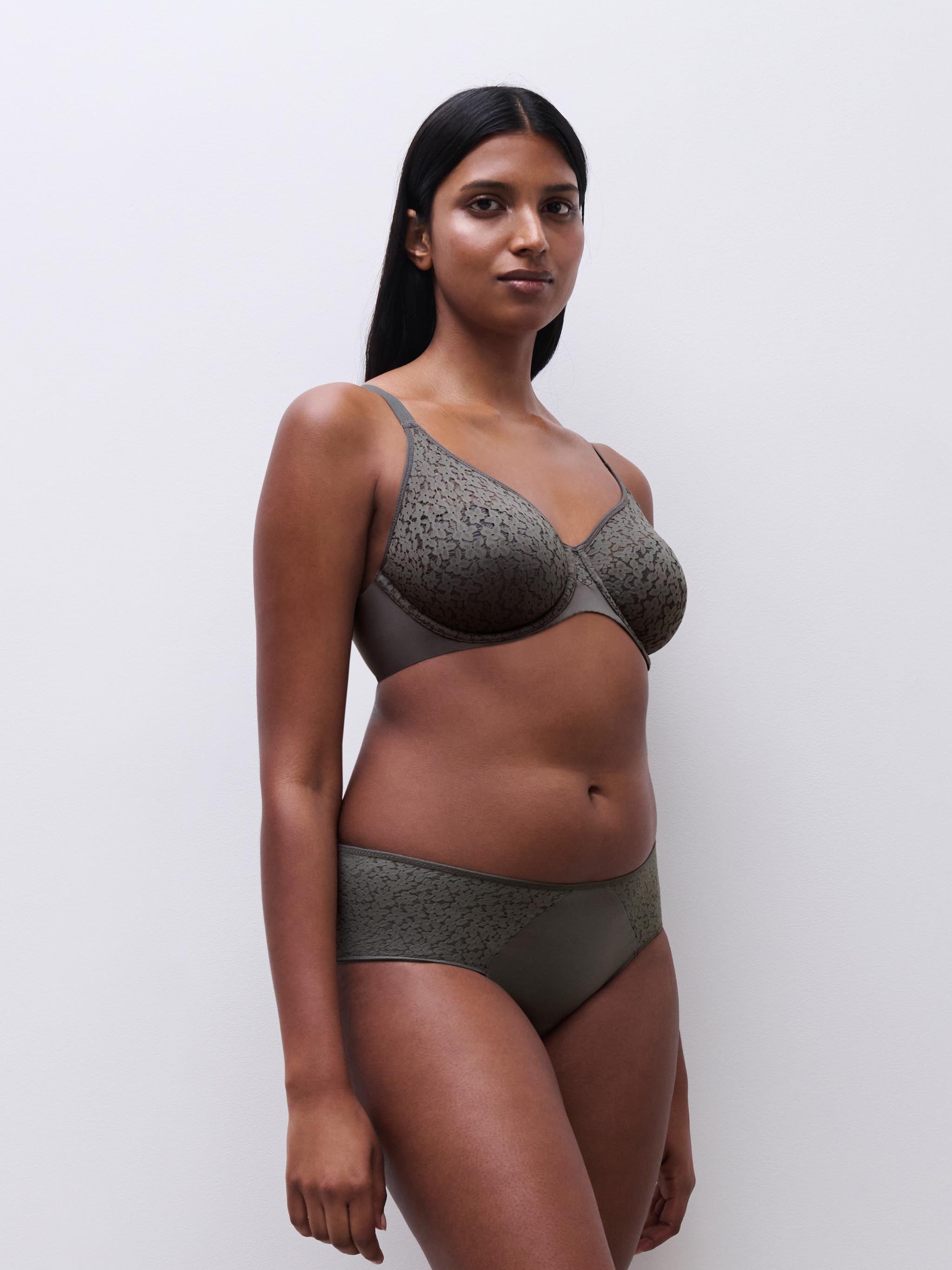 Lace boy shorts | Grey CHANTELLE Women
