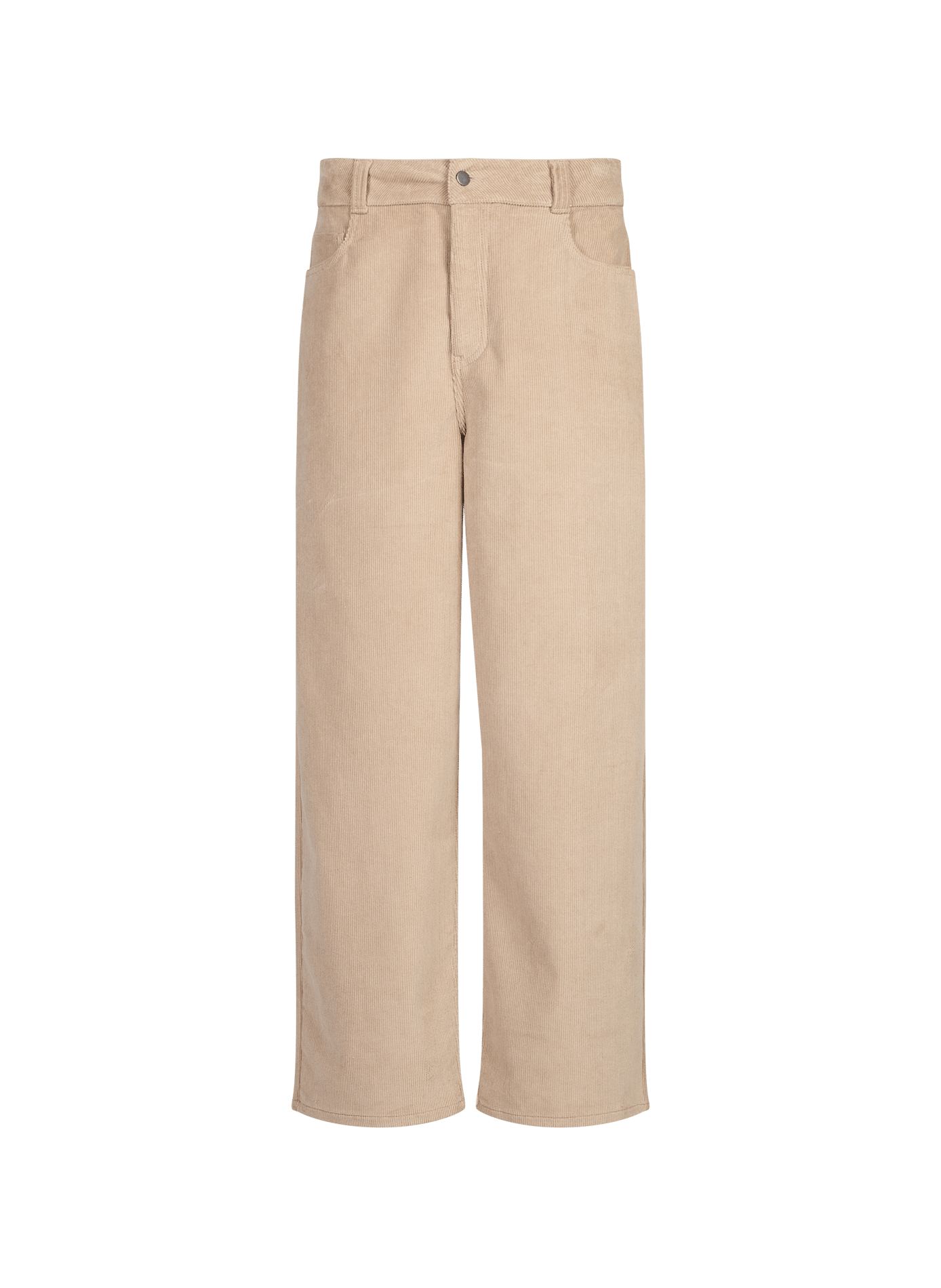 Straight cut cotton velvet pants SAISON 1865 Beige