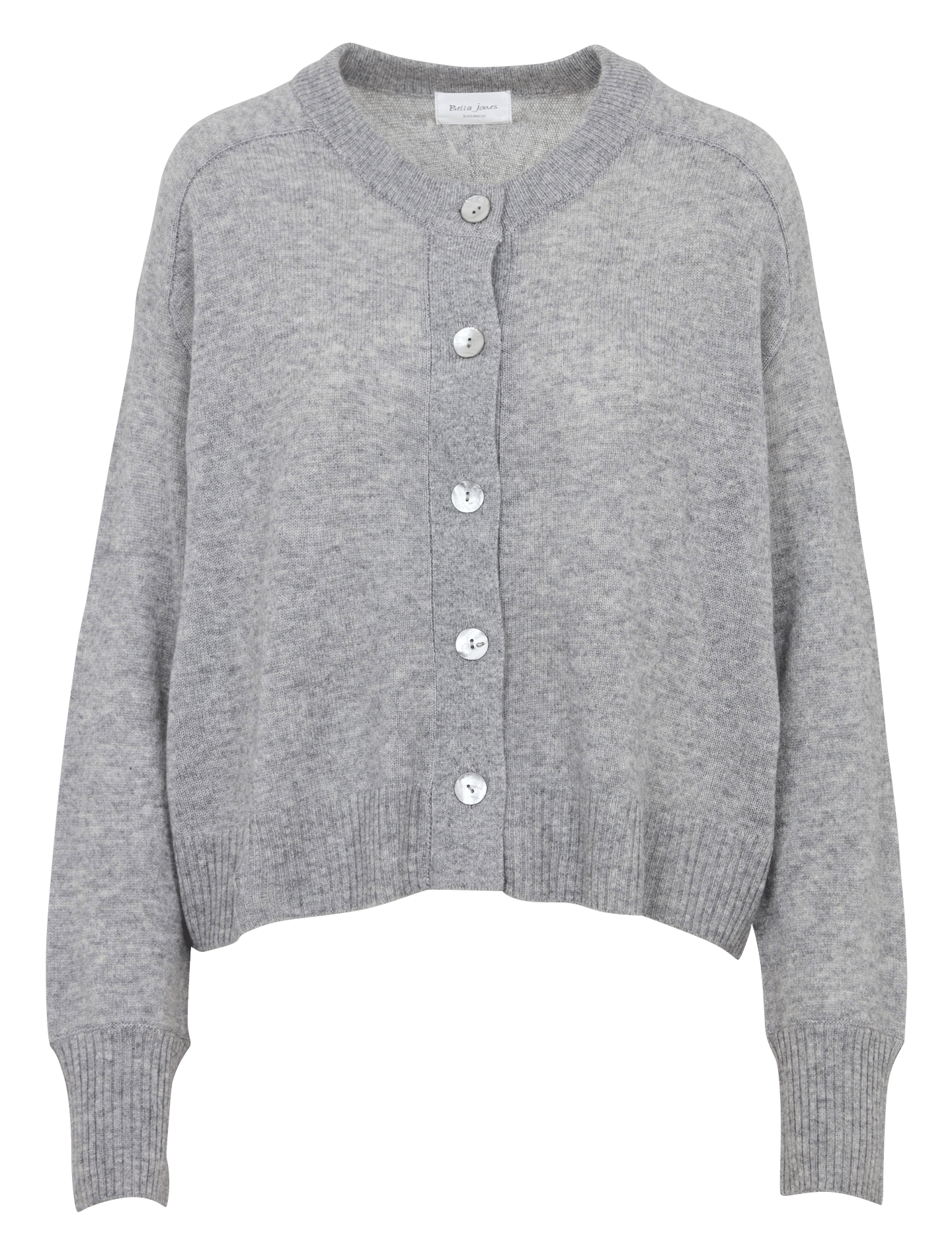 Gilet col rond en laine et cachemire BELLA JONES