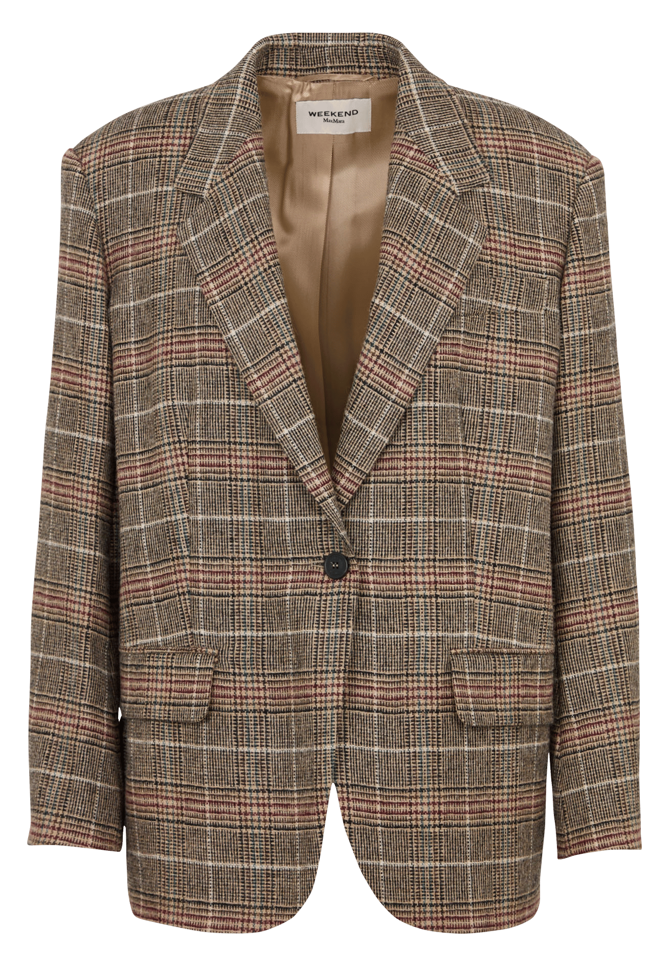 Rechte blazer van wolmix MAX MARA WEEK END Beige