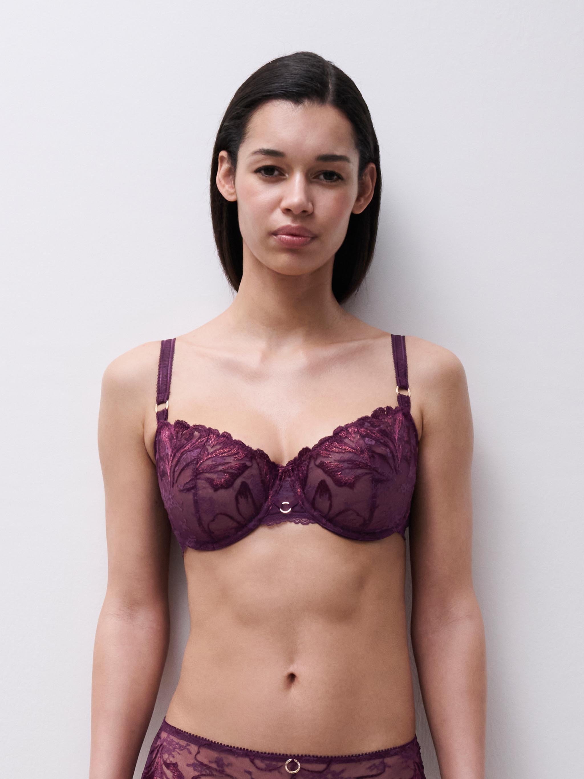 Demi-cup bra CHANTELLE Purple