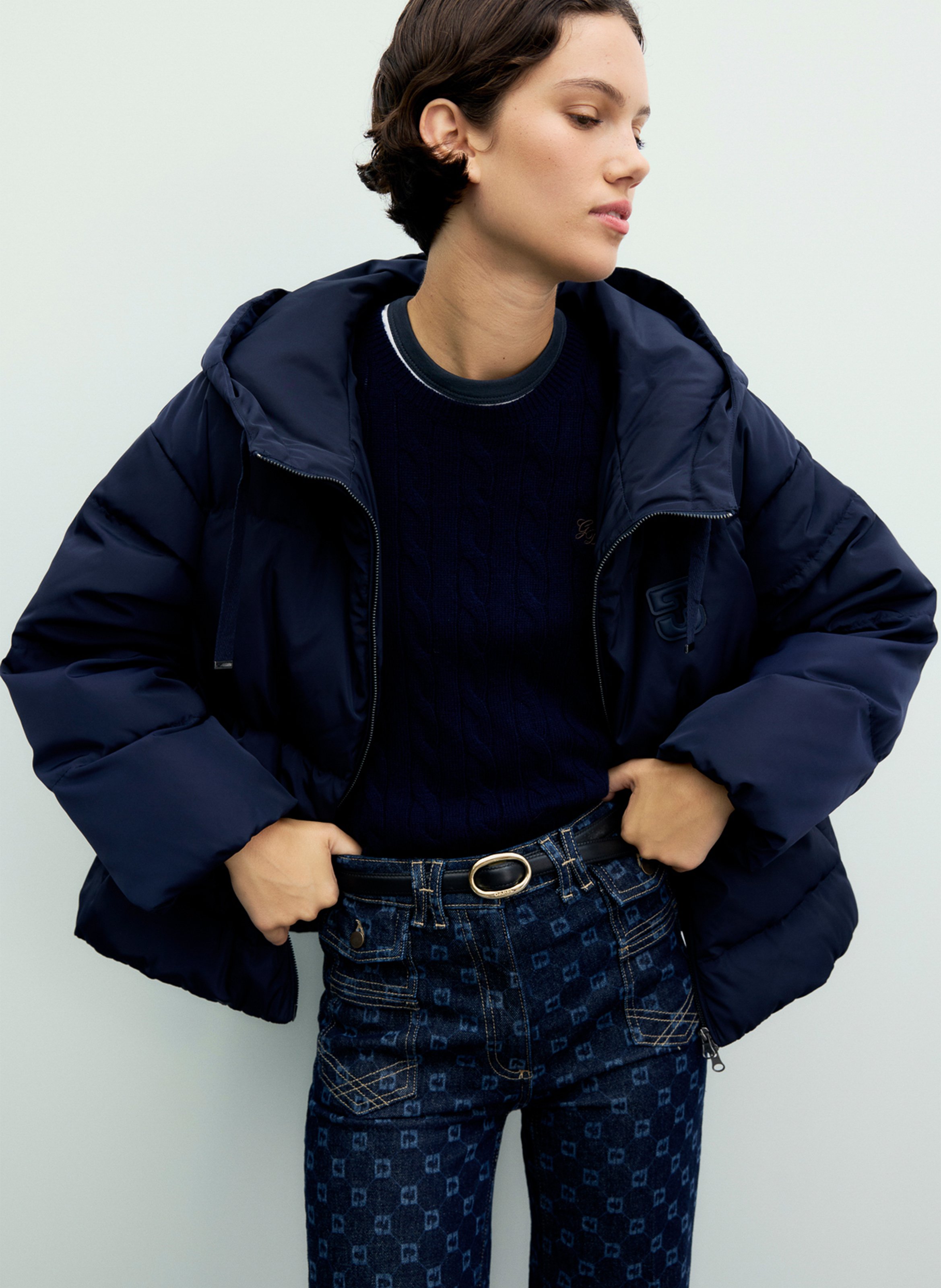 Kurze Daunenjacke mit Kapuze GERARD DAREL Blau