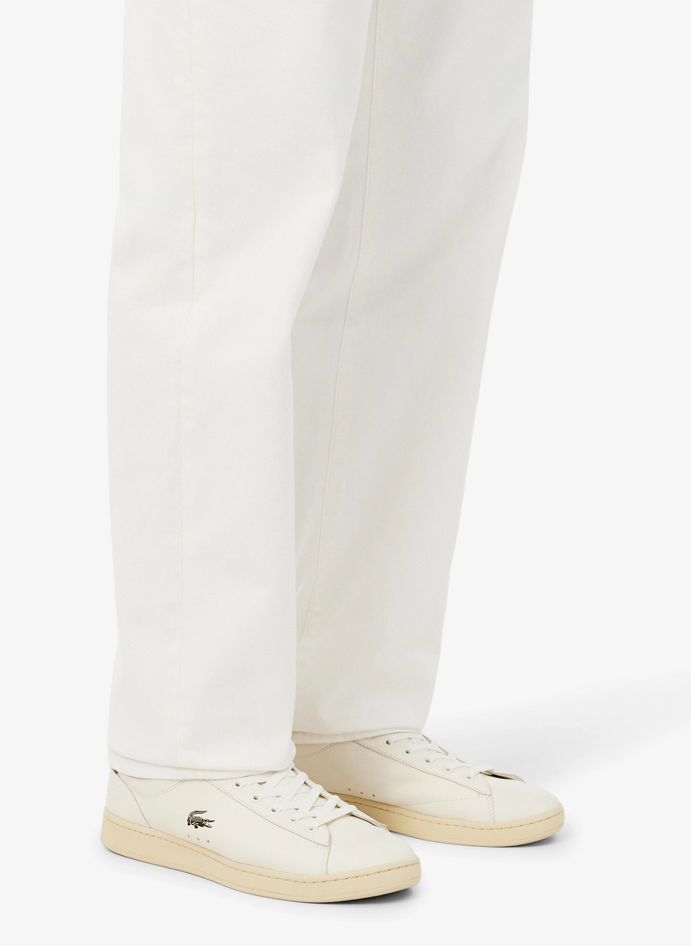 Lage, leren sneakers LACOSTE Wit