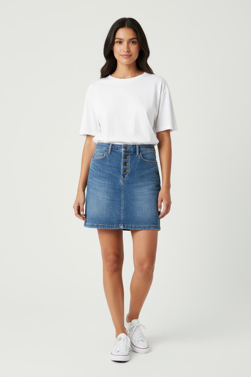 Short & midi skirt LEE - Seconde Main Blue