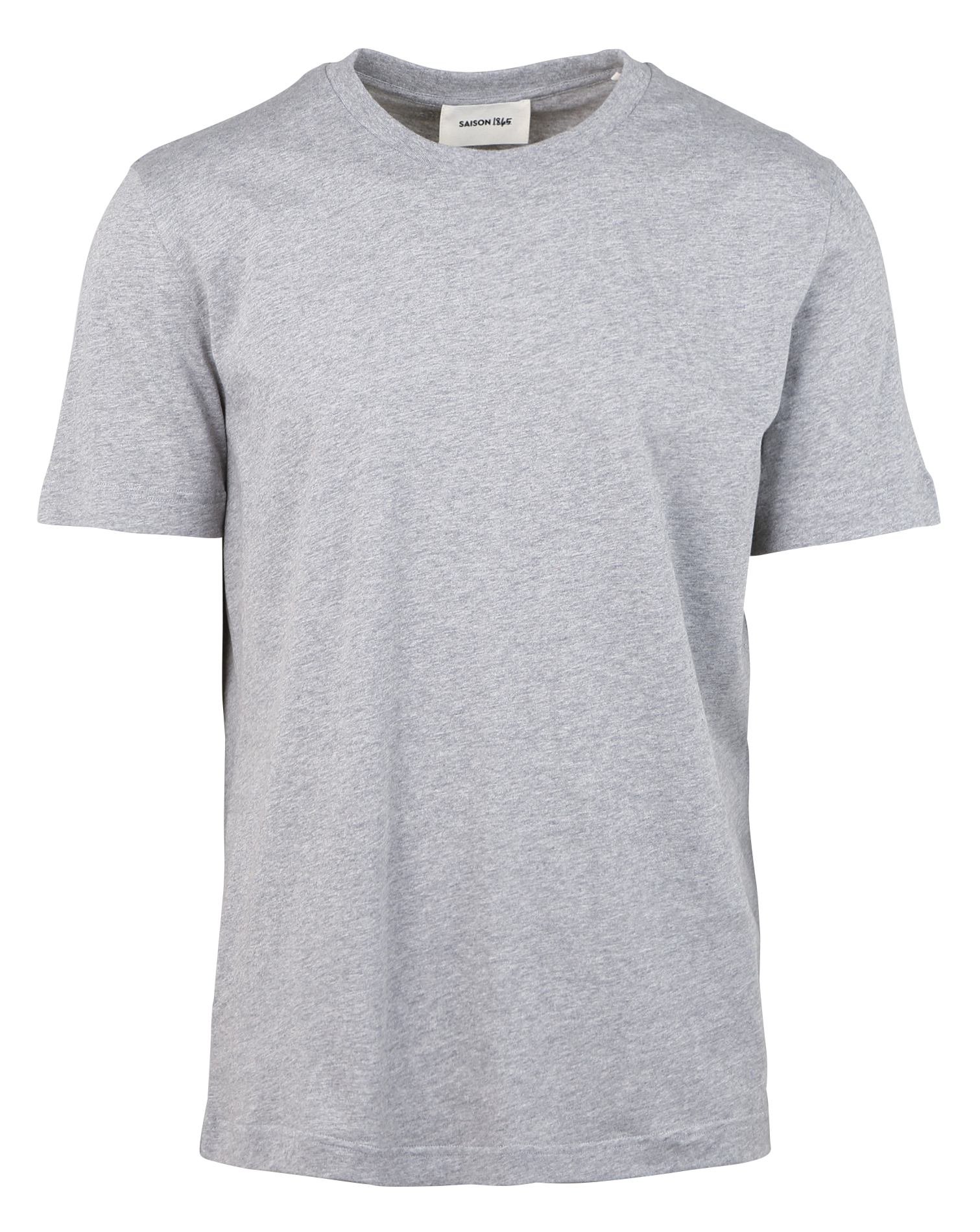 Rundhals-T-Shirt aus Bio-Baumwolle SAISON 1865 Grau