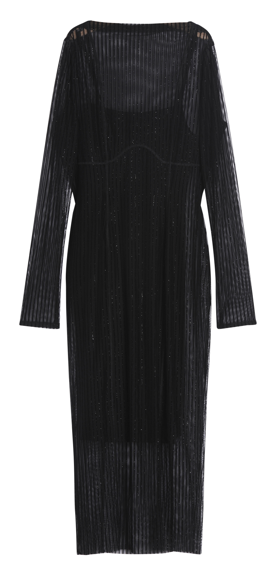 Figurbetontes Kleid aus Tüll ICONE Schwarz