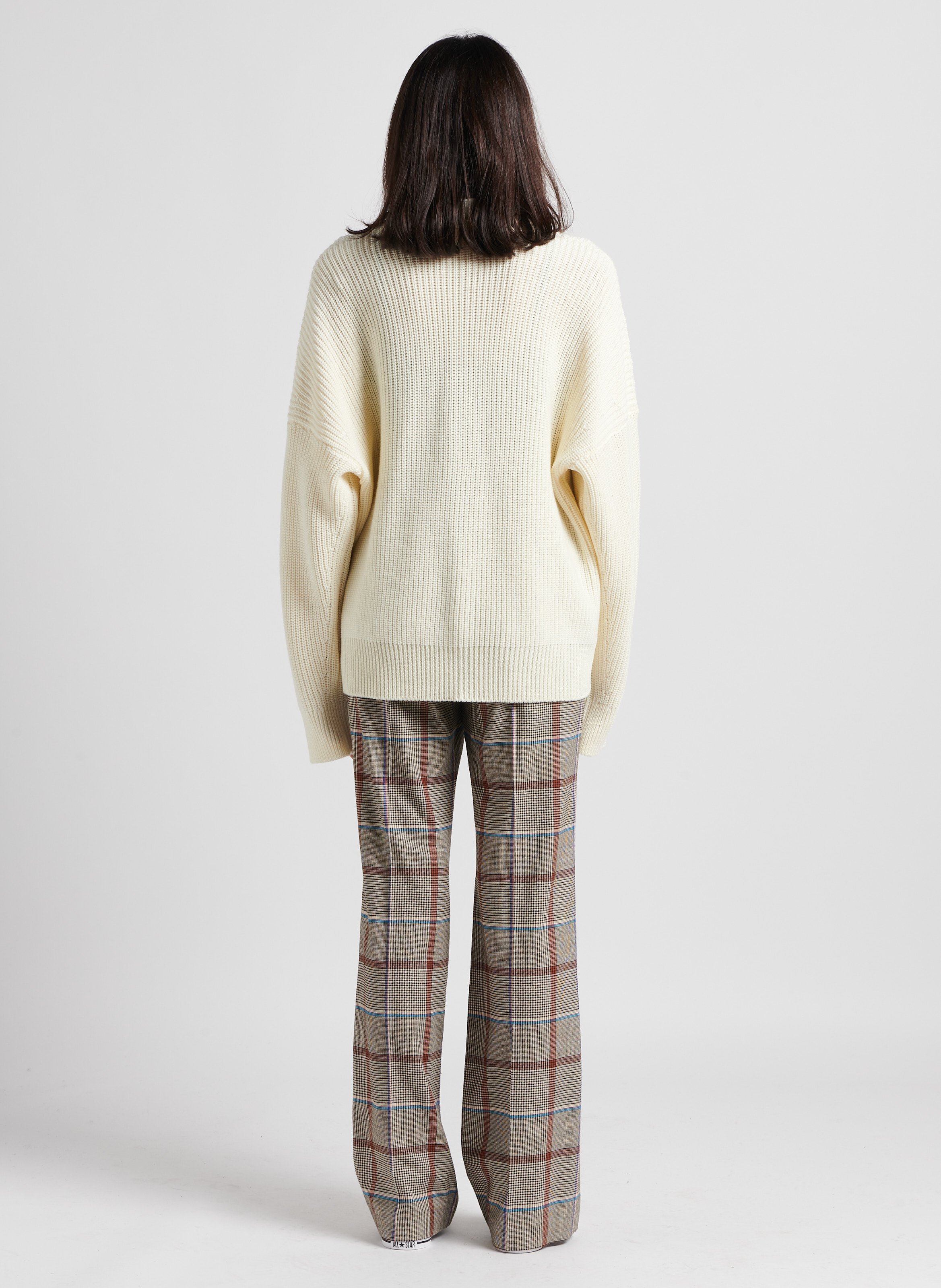 Wollstrickjacke mit V-Ausschnitt BELLEPIECE Beige