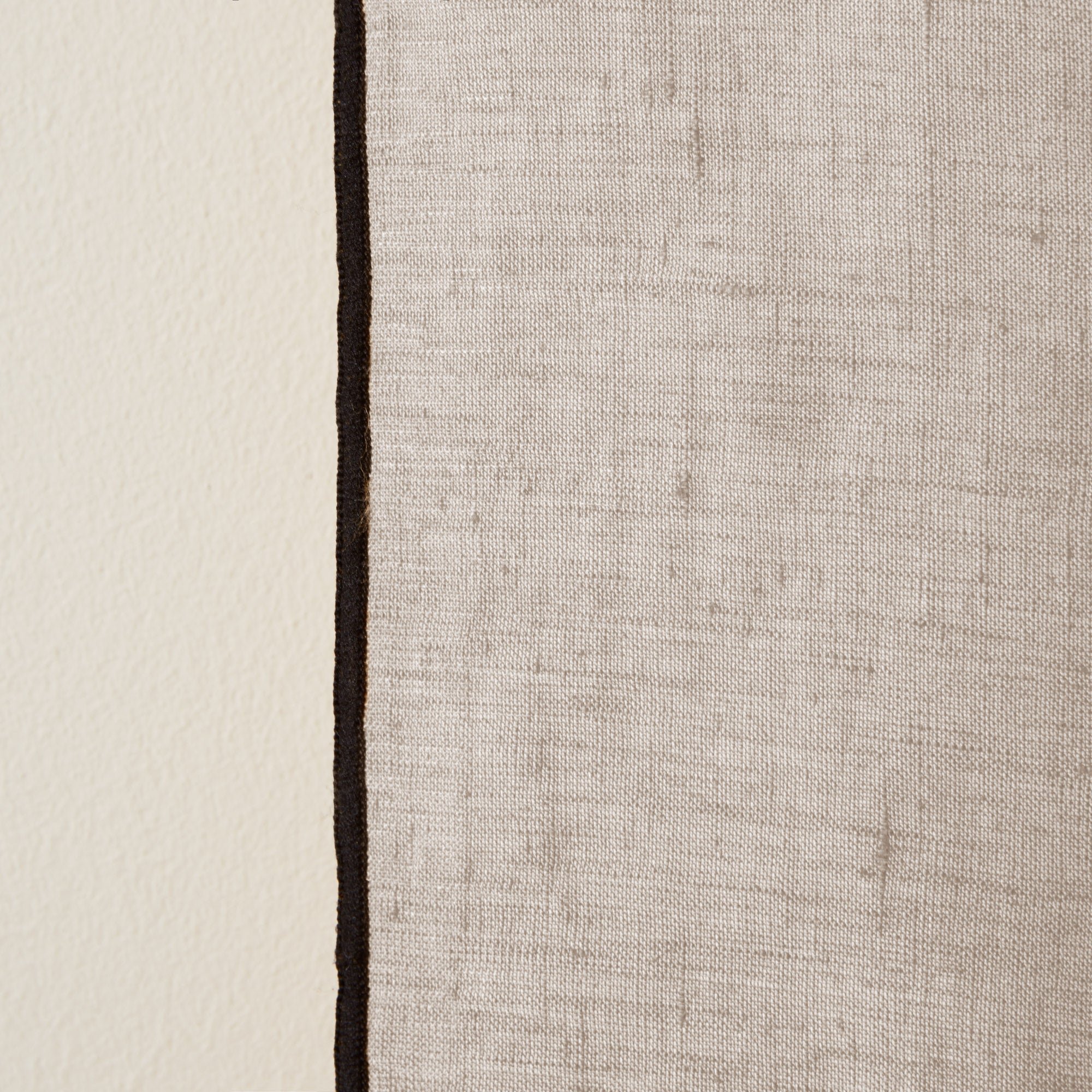 Curtain with black eyelets MADURA Beige