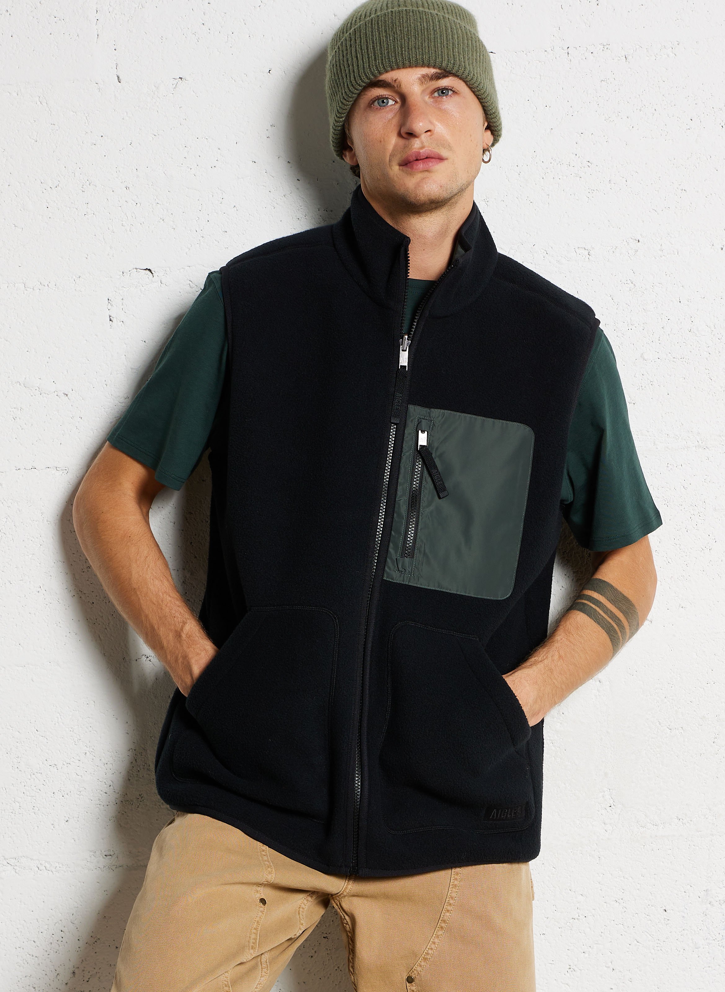 Veste col montant AIGLE Noir