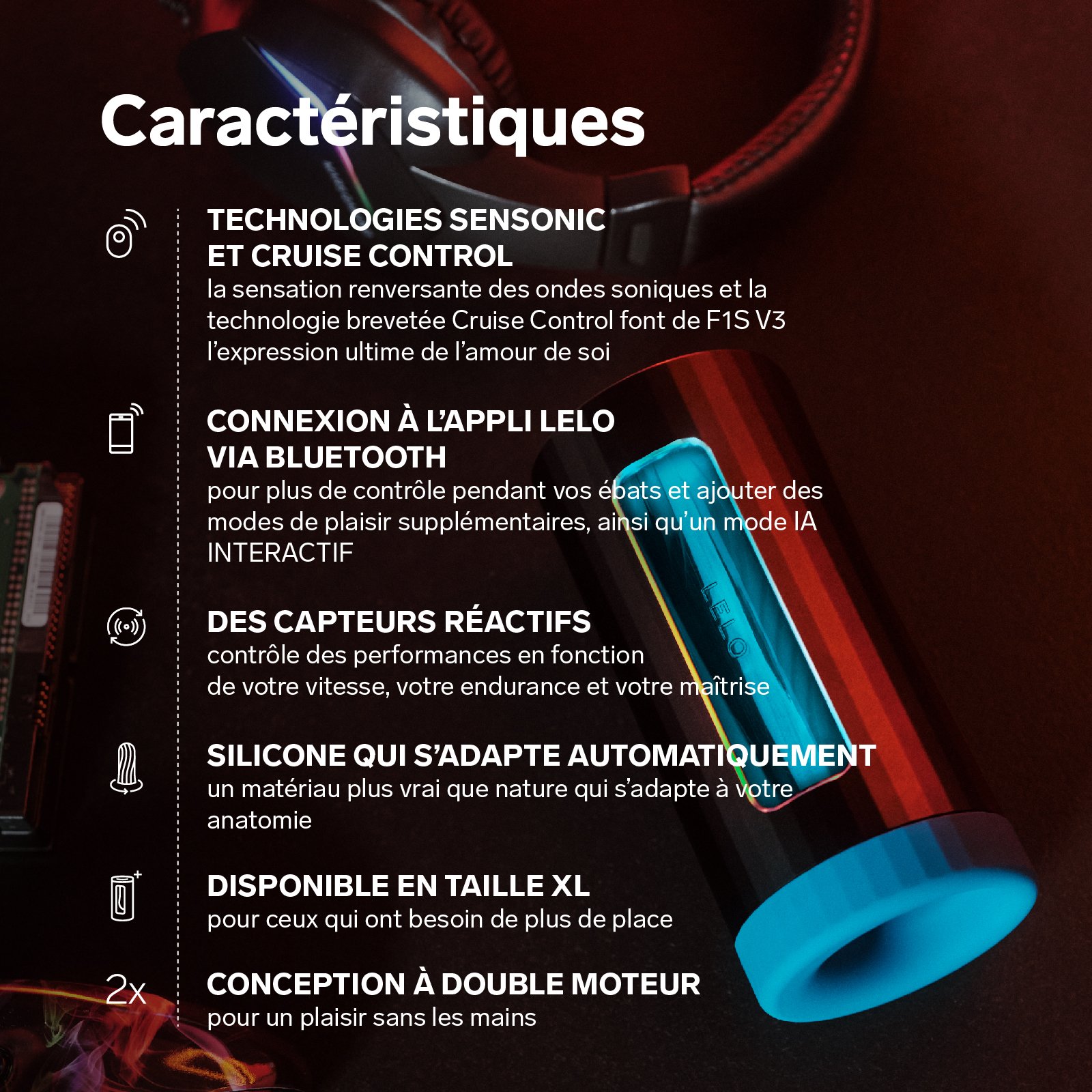 Men's masturbator with Bluetooth application, Lelo F1S V3 LELO Teal