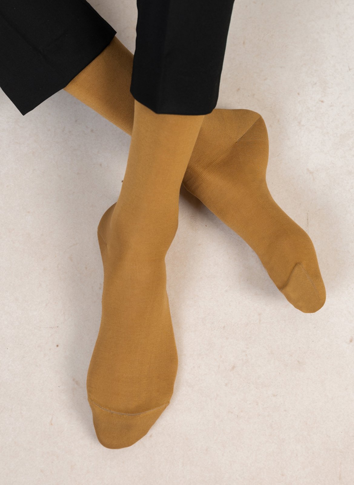Ribbed cotton socks BLEUFORET Yellow