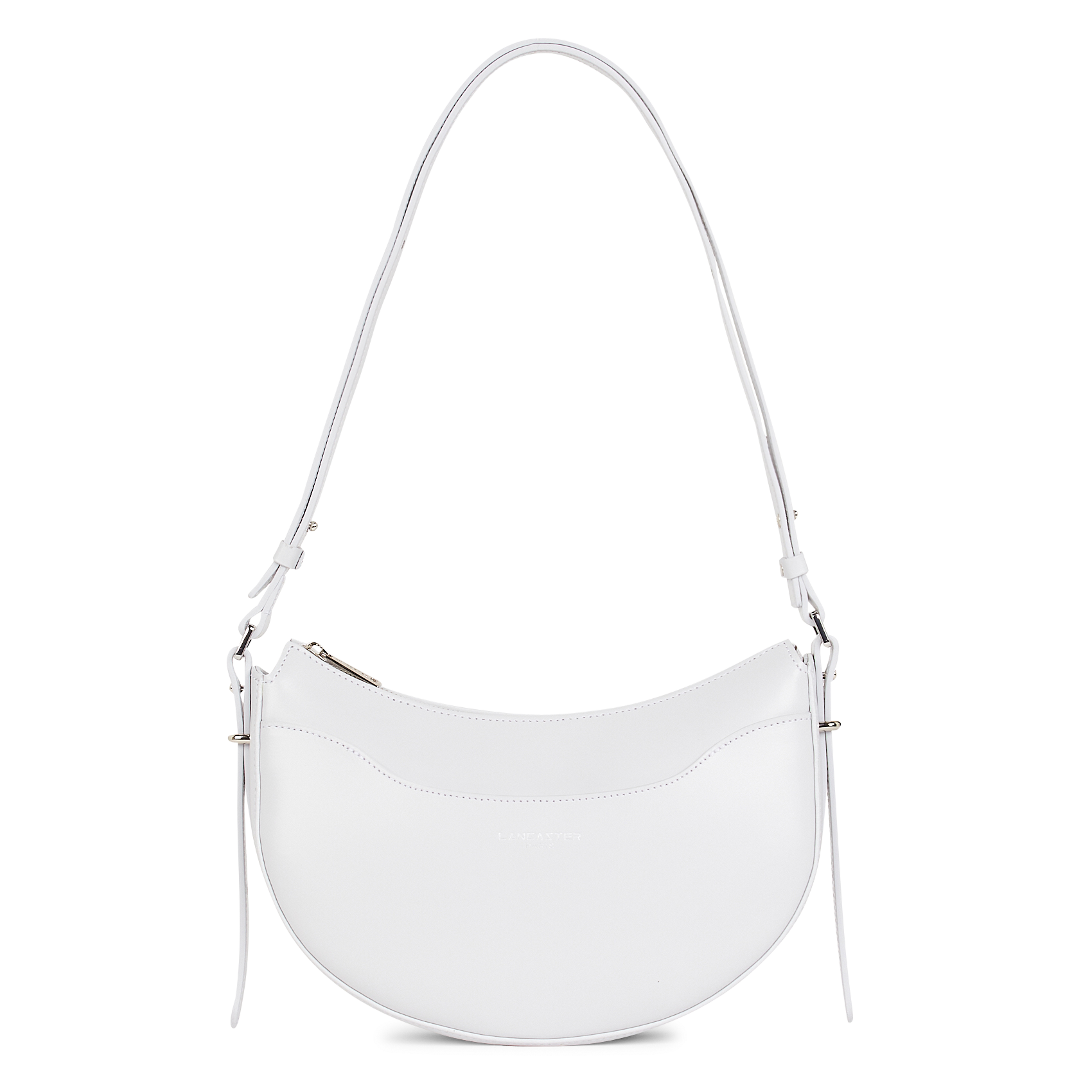 Zipped leather baguette bag LANCASTER PARIS