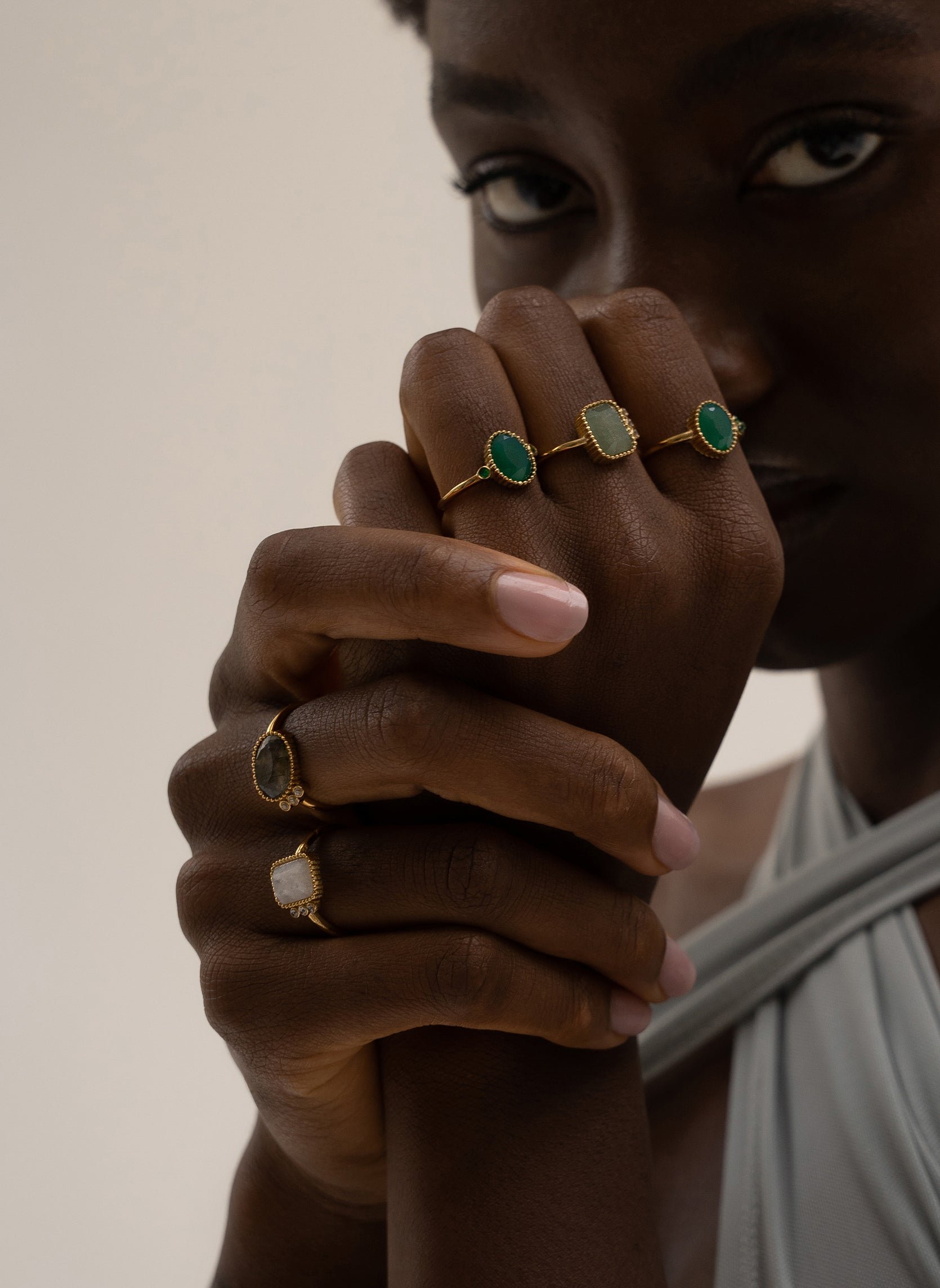 Thin Thanatos ring AEC Paris Green