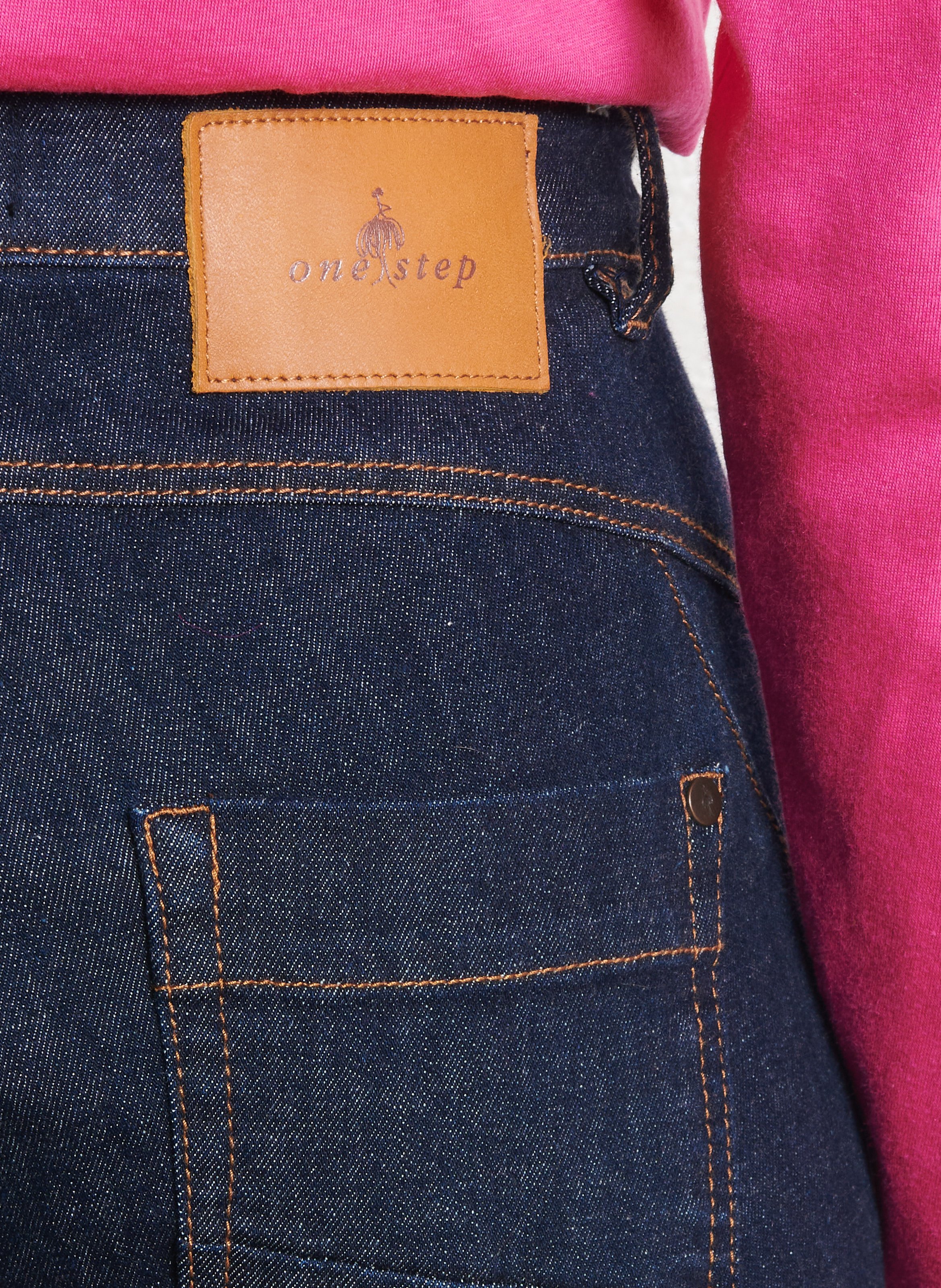 Slim-fit 7/8 cotton-blend jeans ONE STEP Blue