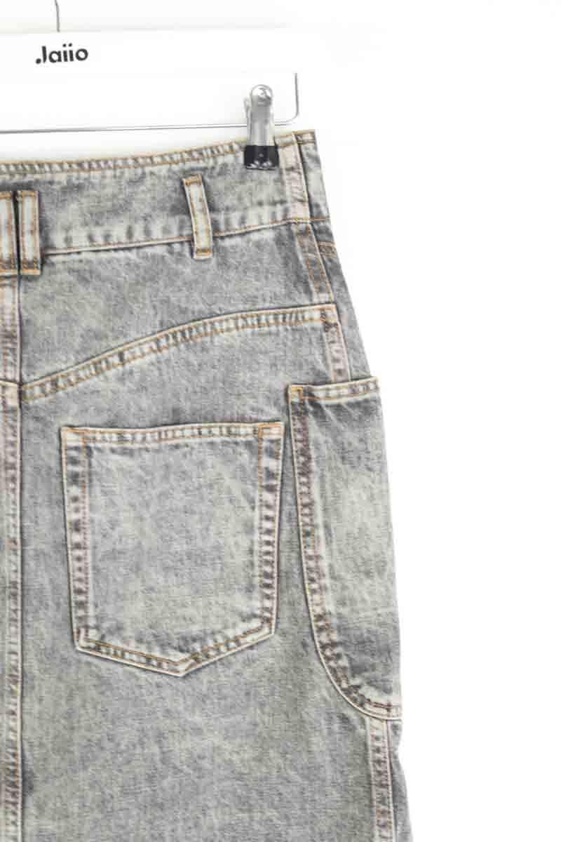 Cotton skirt ISABEL MARANT ÉTOILE - SECONDE MAIN Grey