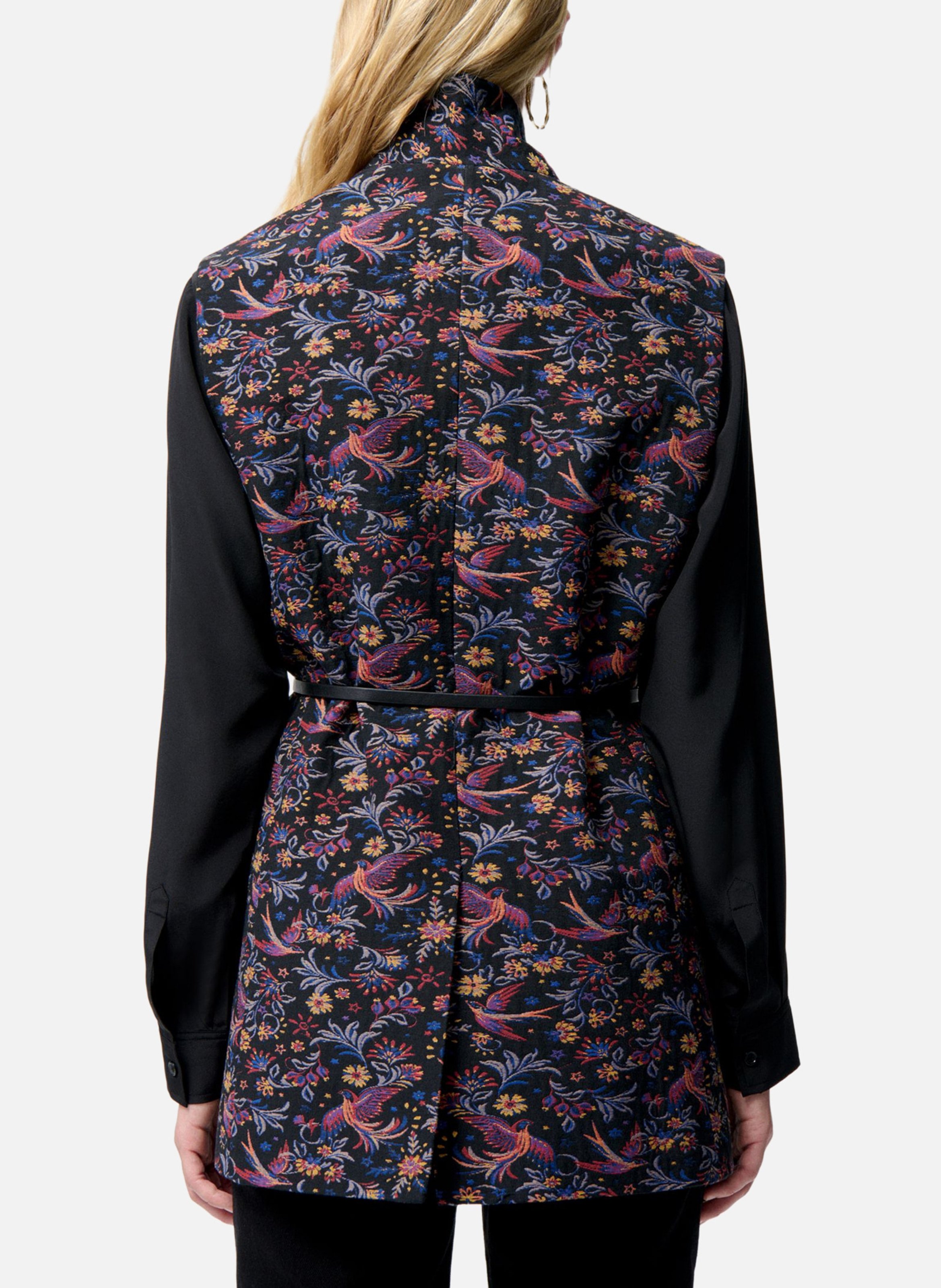 Jacket with officer collar in blended cotton VANESSA BRUNO Multicolored